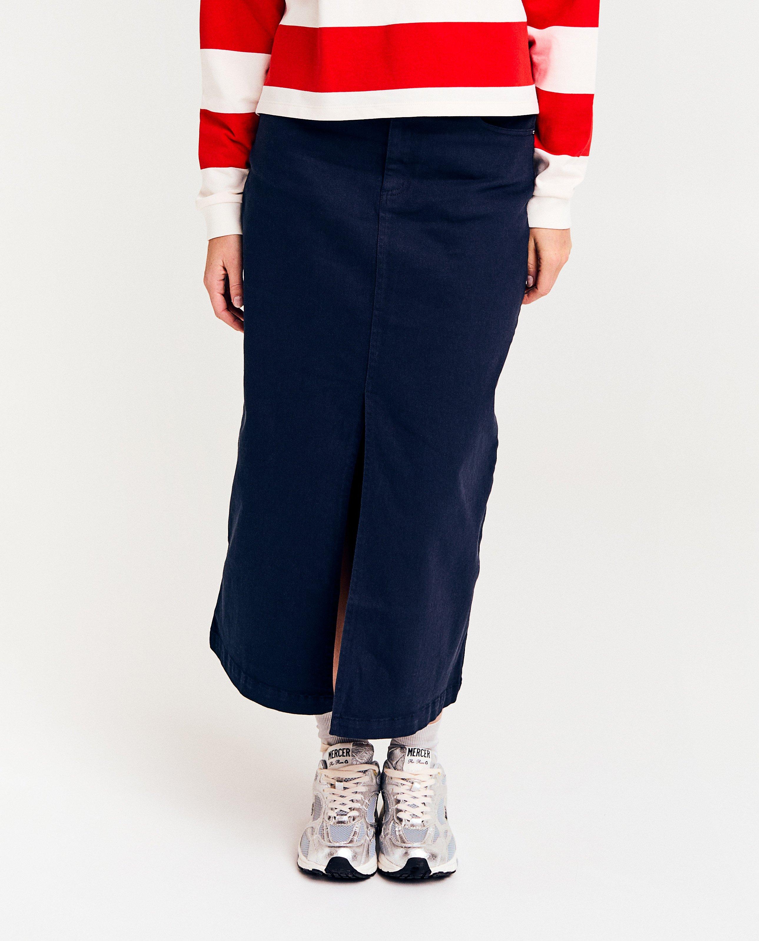 Rokken - Donkerblauwe jeansrok