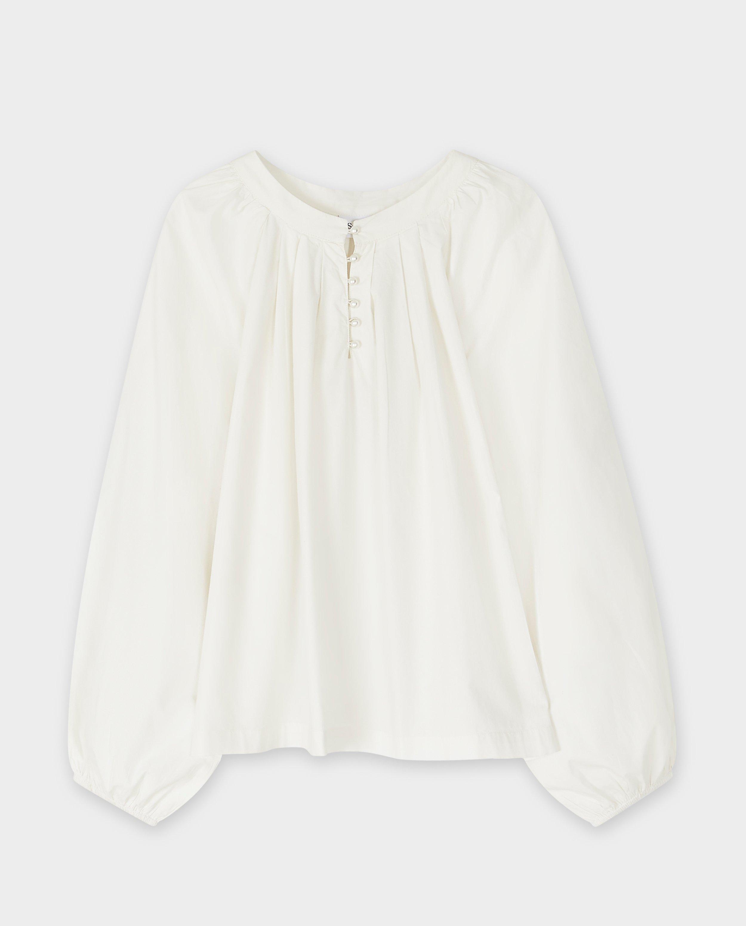 Hemden - Witte blouse met ballonmouwen
