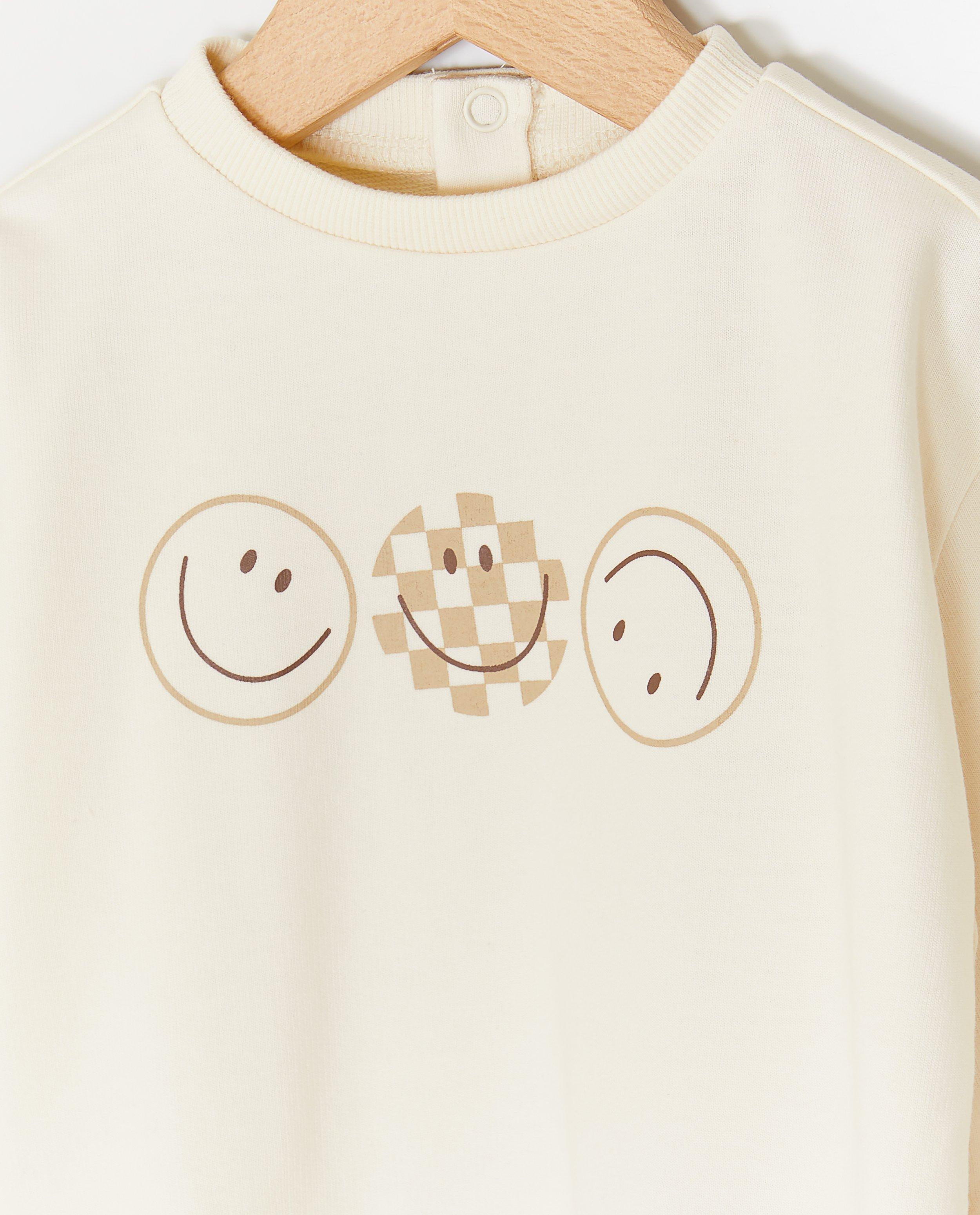 Sweater met smiley - Product Detail - wit - afbeelding nummer 3
