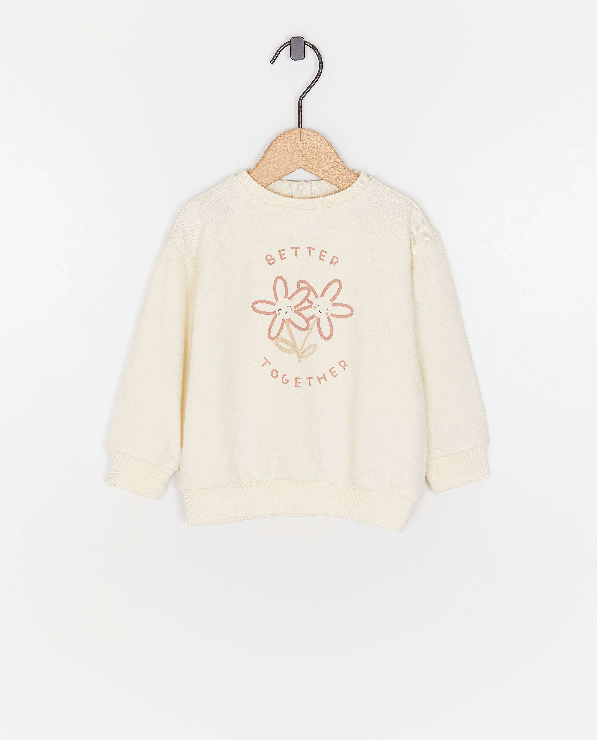 Sweater met print bloemen