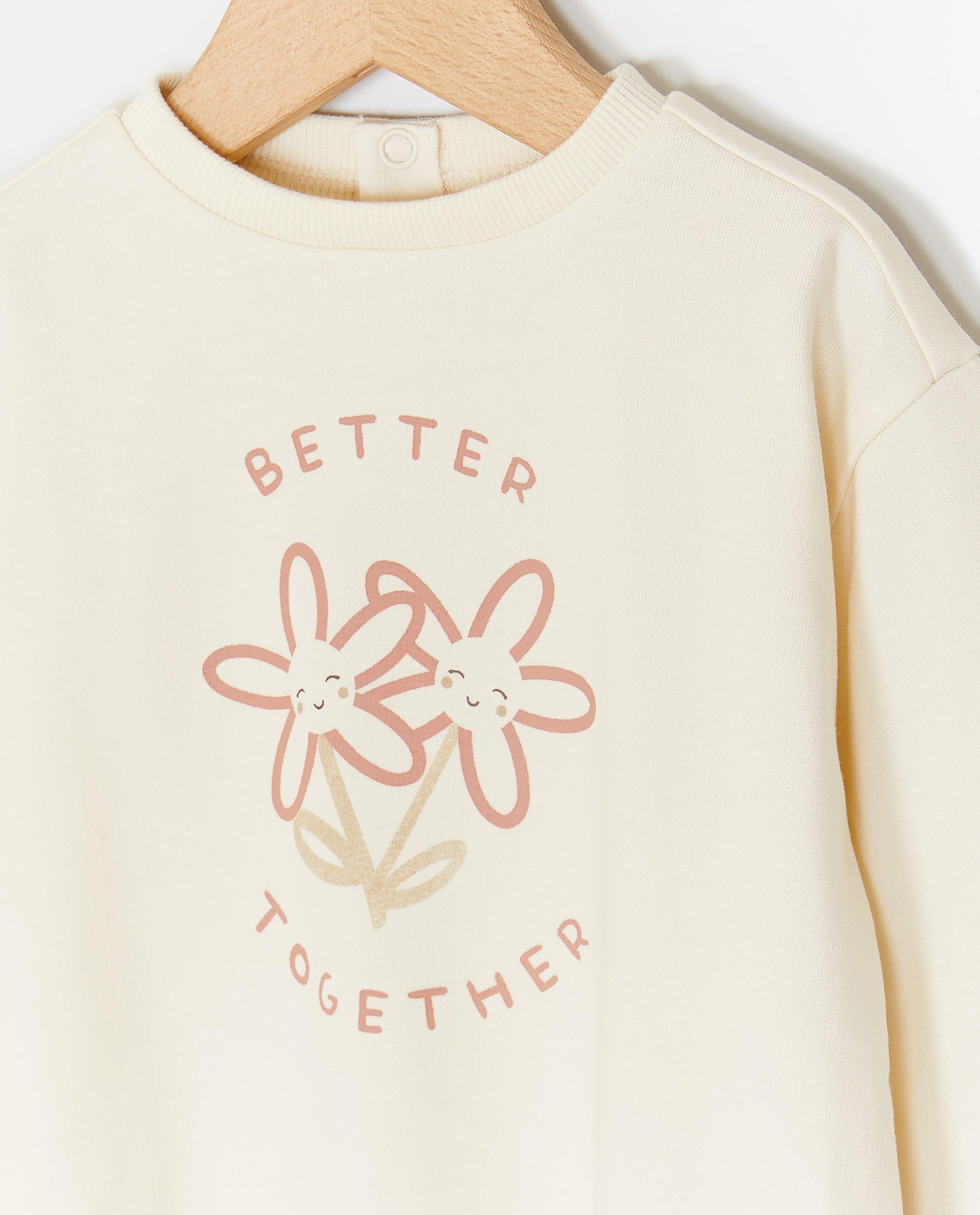 Sweaters - Sweater met print bloemen