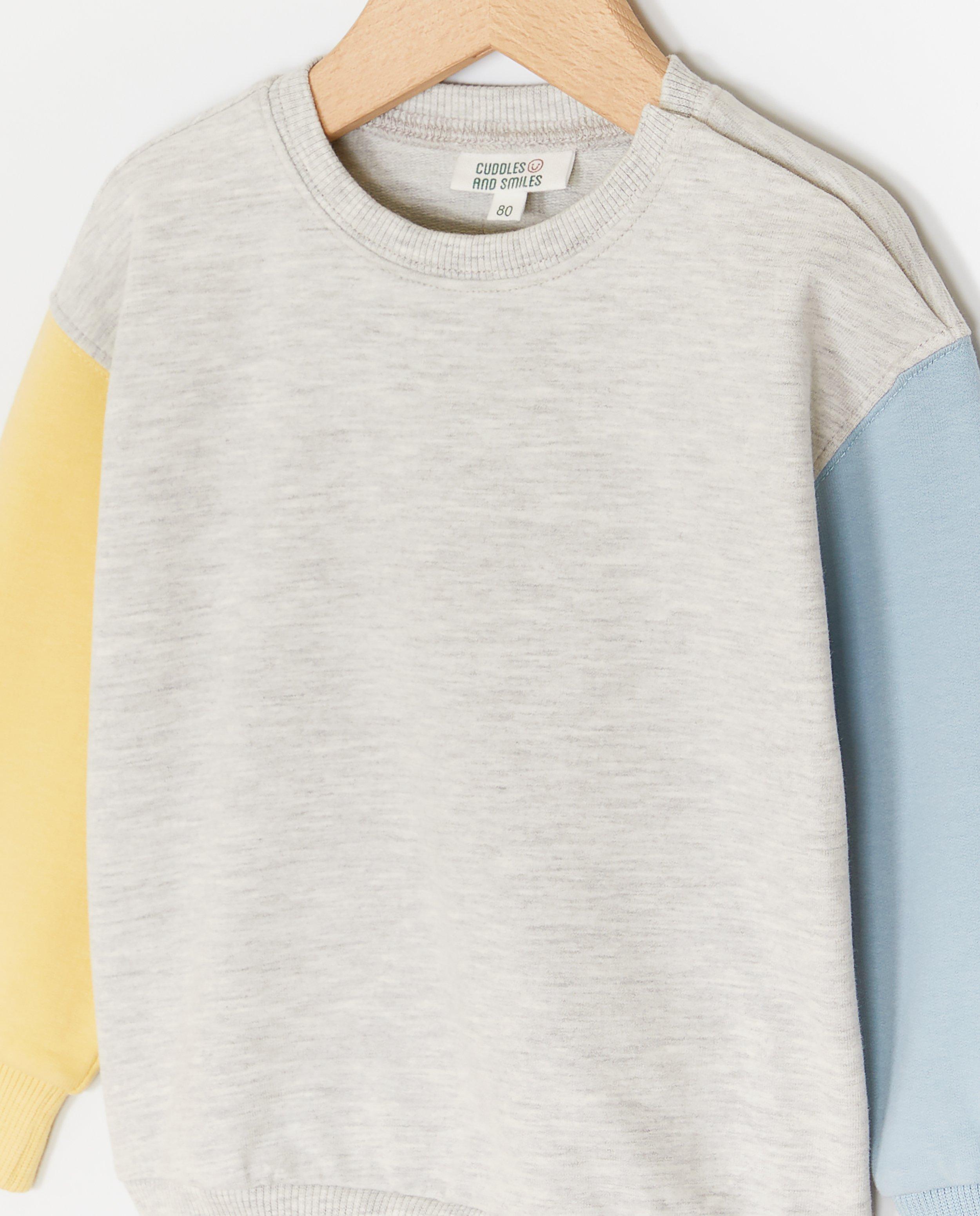 Sweaters - Sweater met color block, unisex