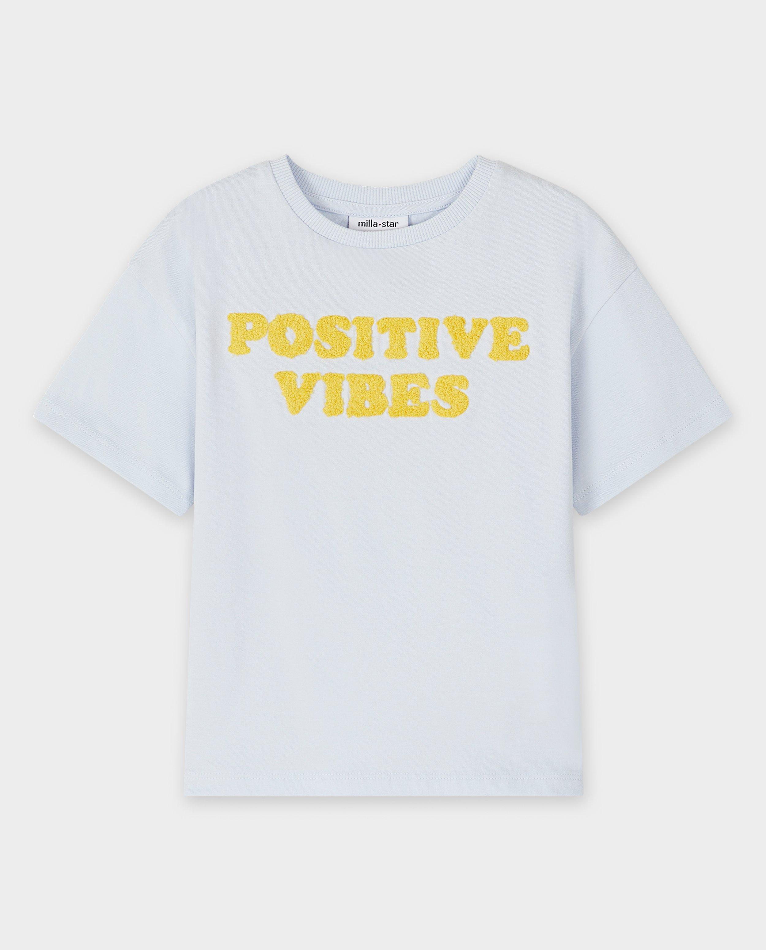 T-shirts - T-shirt met opschrift van bouclé