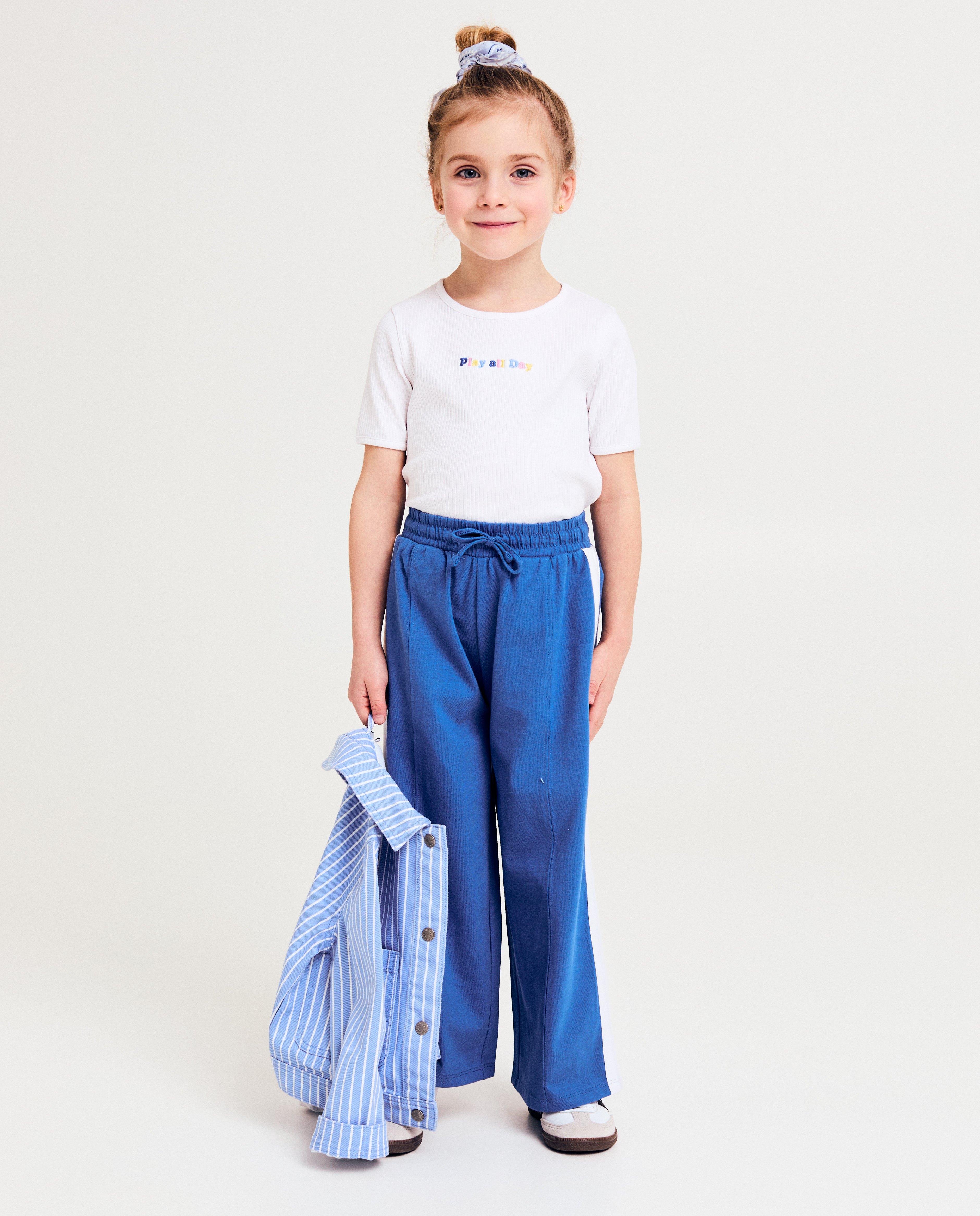 Broek met sierbiezen, straight fit - Milla Star