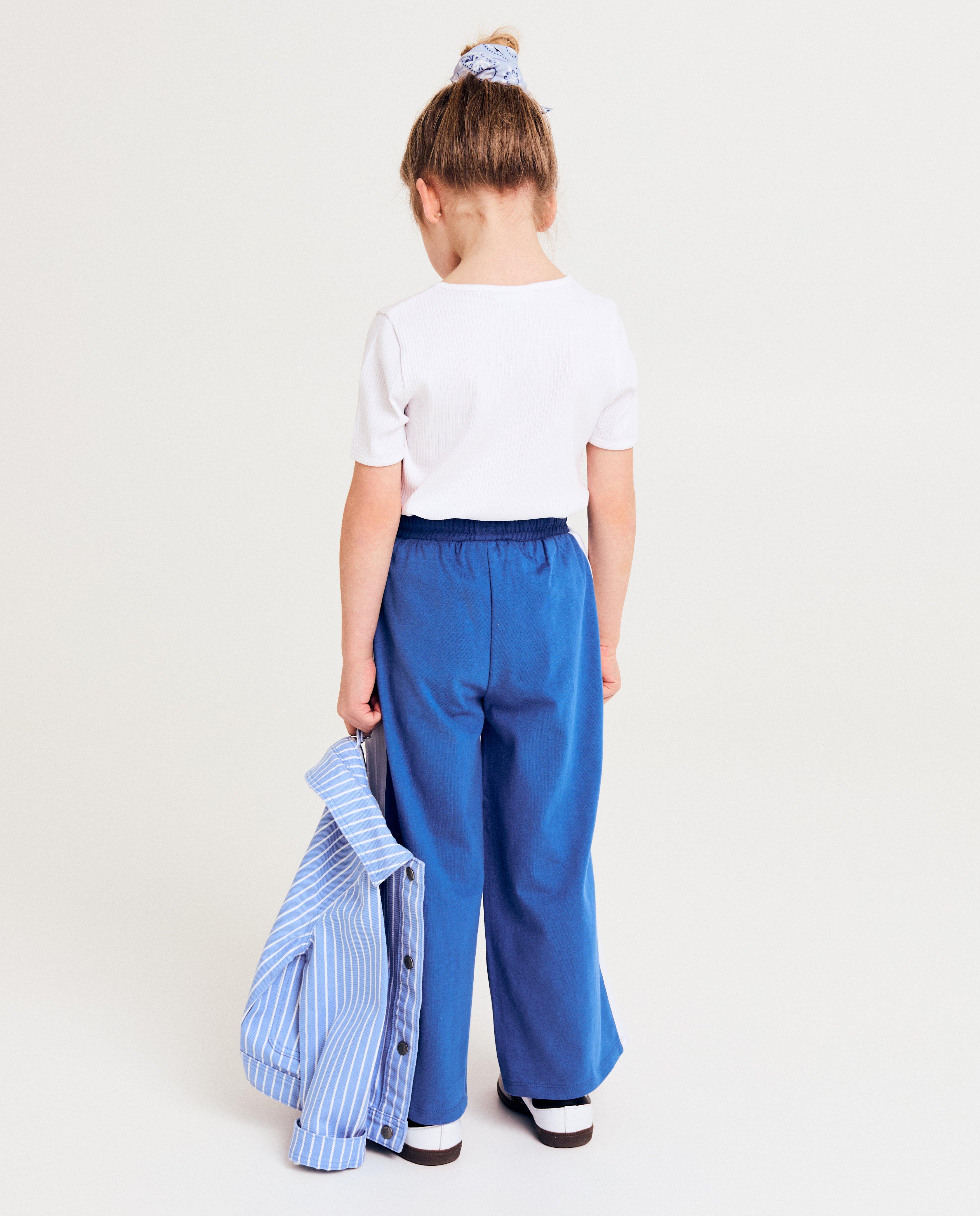 Broeken - Broek met sierbiezen, straight fit