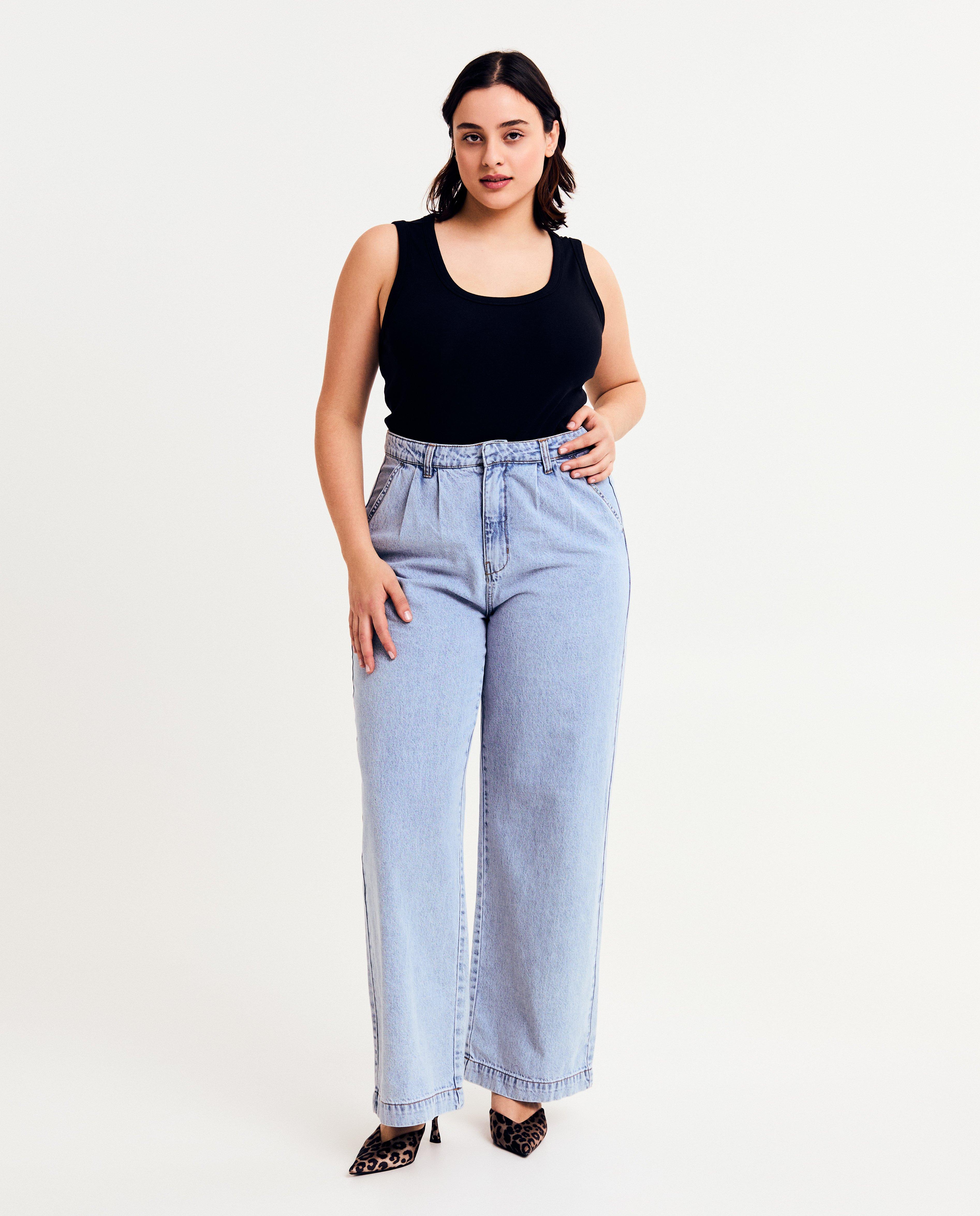 Lichtblauwe jeans, wide leg fit - Product Detail - blauw - afbeelding nummer 4