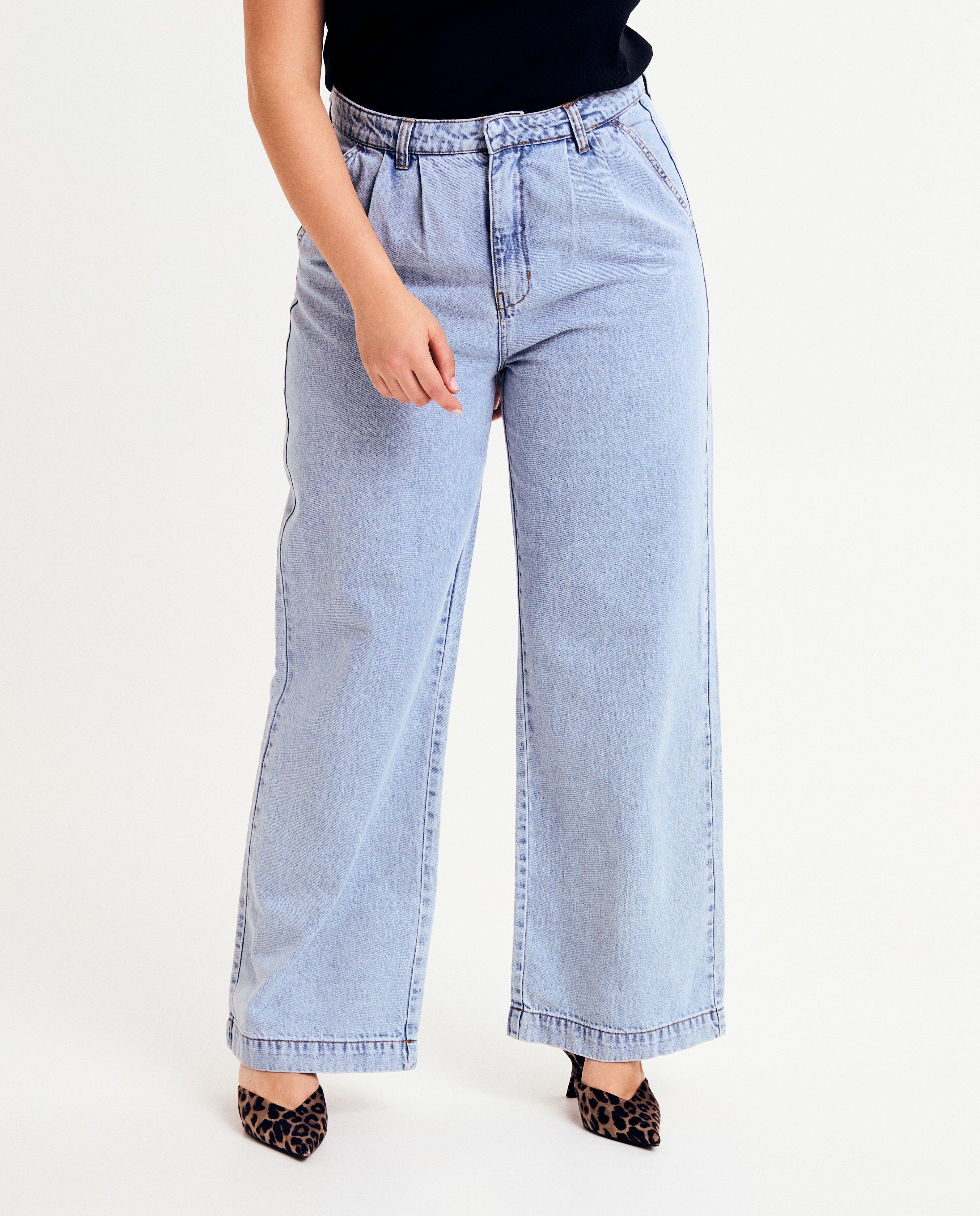 Lichtblauwe jeans, wide leg fit - Product Detail - blauw - afbeelding nummer 6