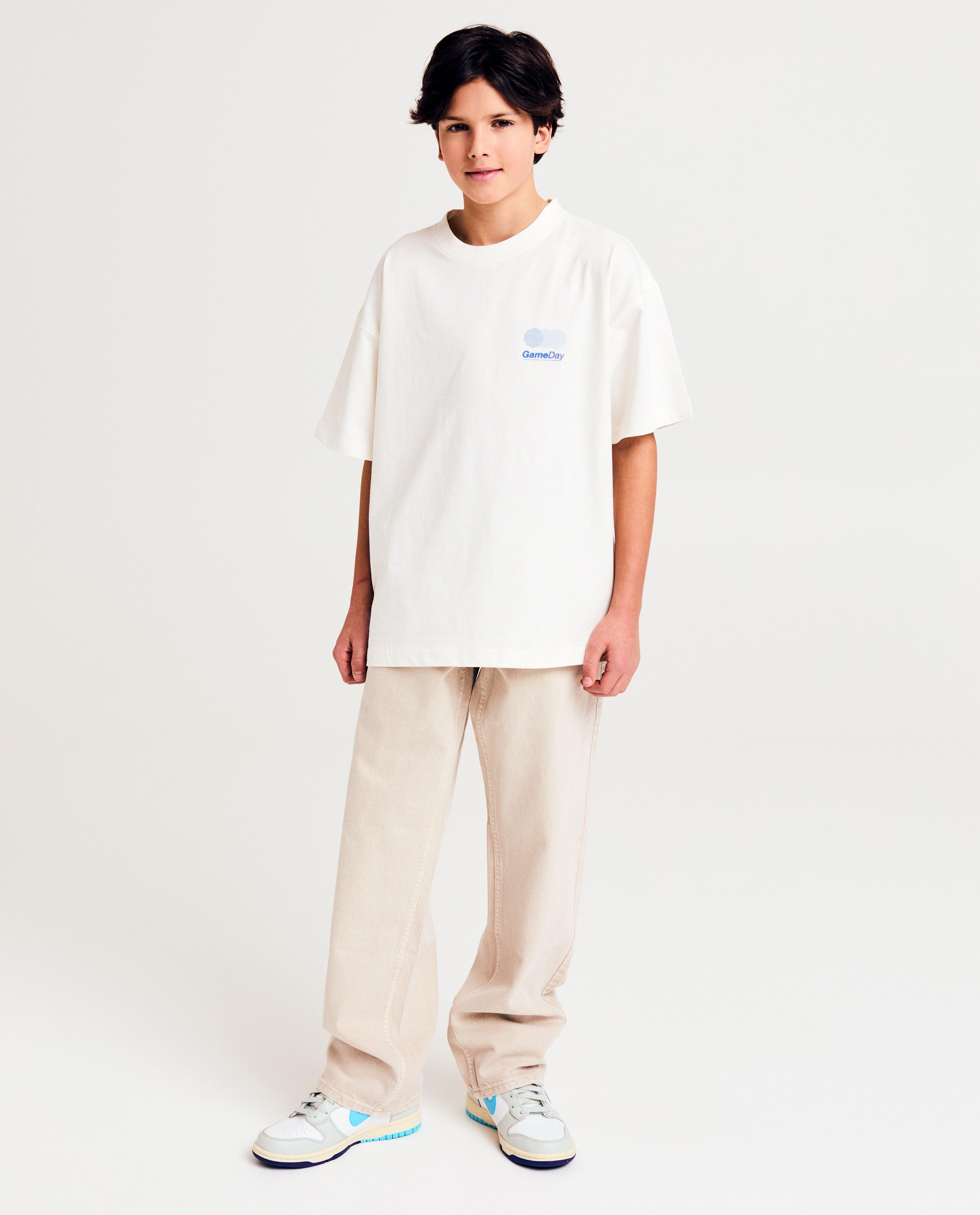Beige broek, loose fit - null - Fish & Chips