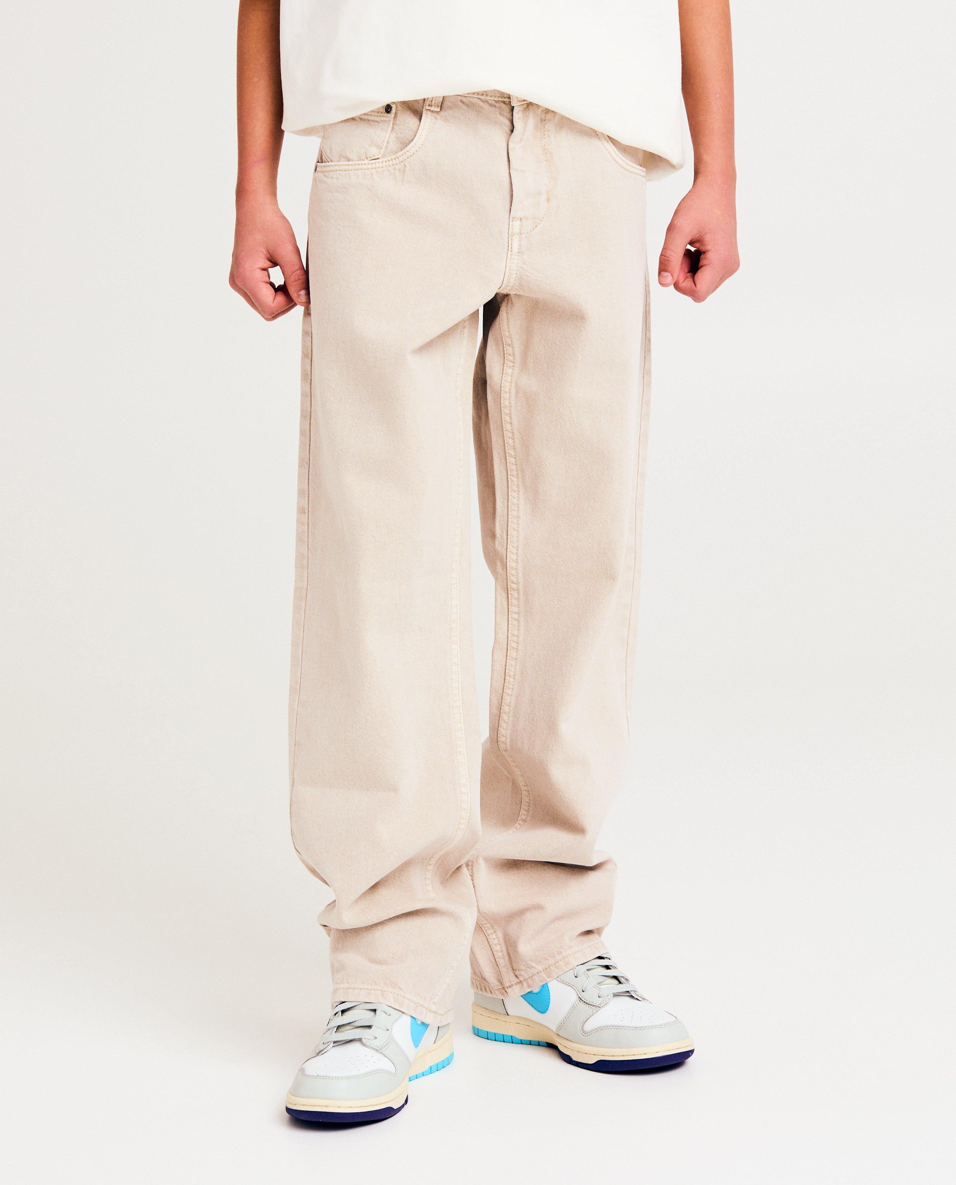 Broeken - Beige broek, loose fit