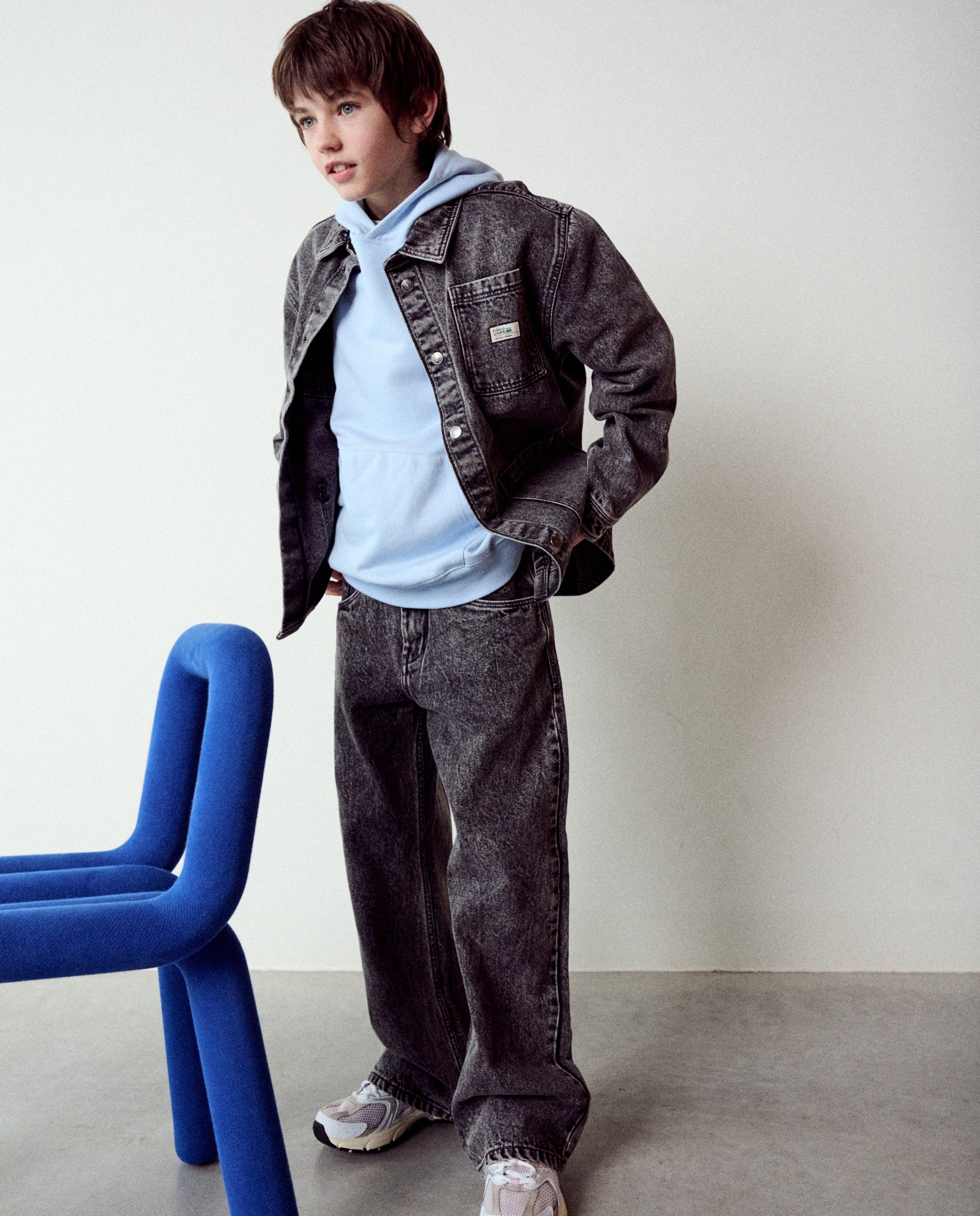 Jeans gris foncé, skater fit - null - Fish & Chips