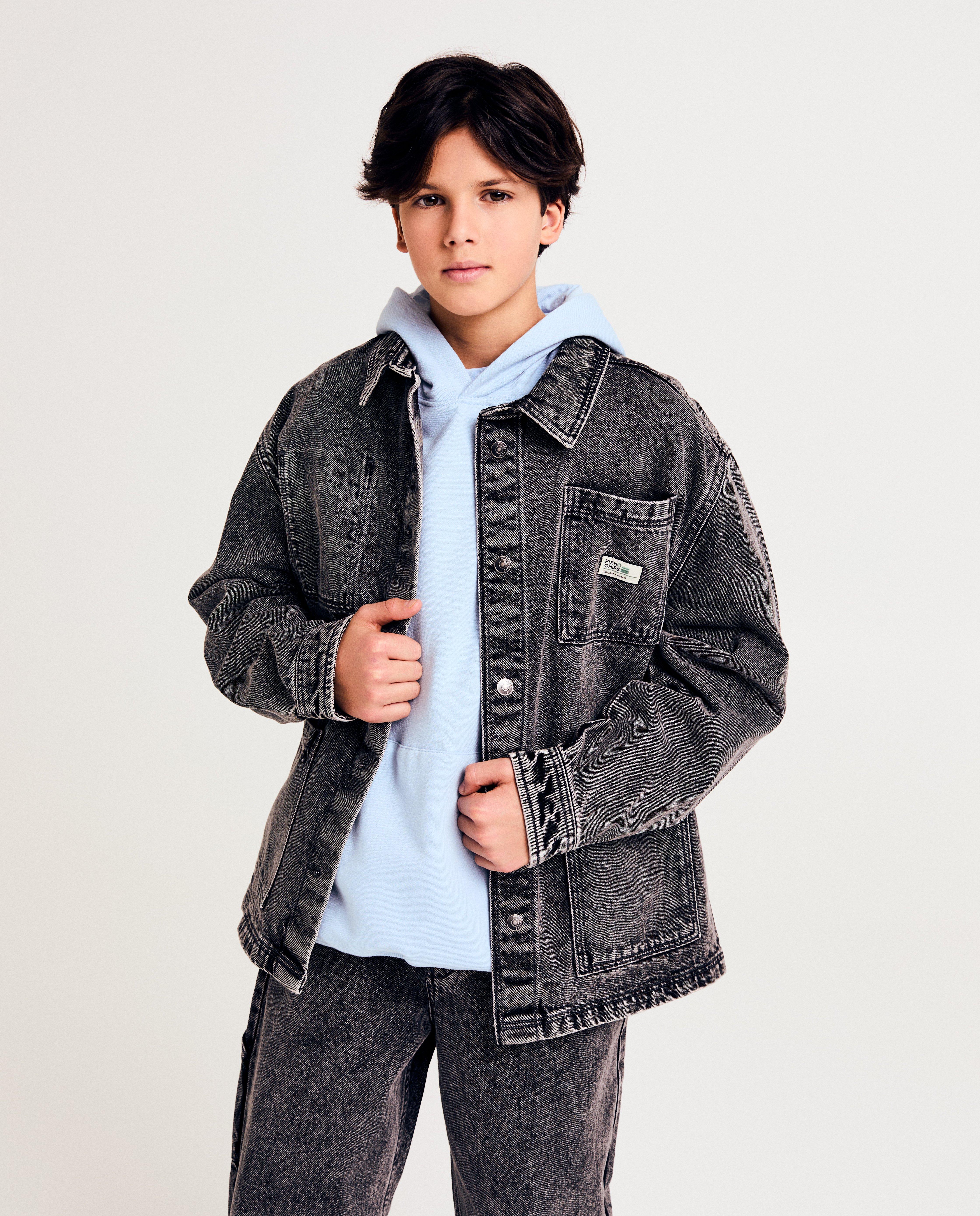 Donkergrijs jeansvest - null - Fish & Chips