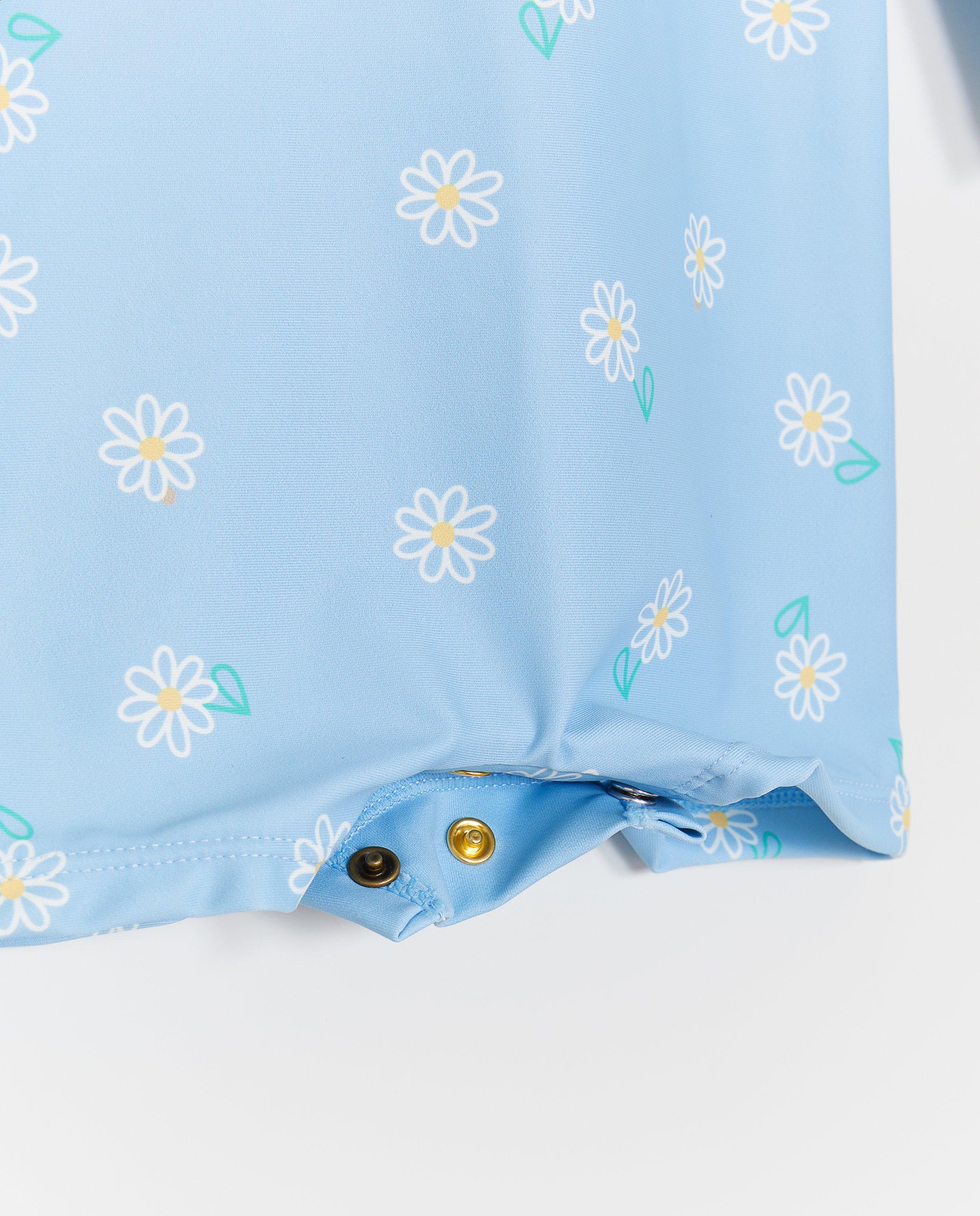 Zwemkleding - Zwempak met bloemenprint, UPF 50+, 62-104