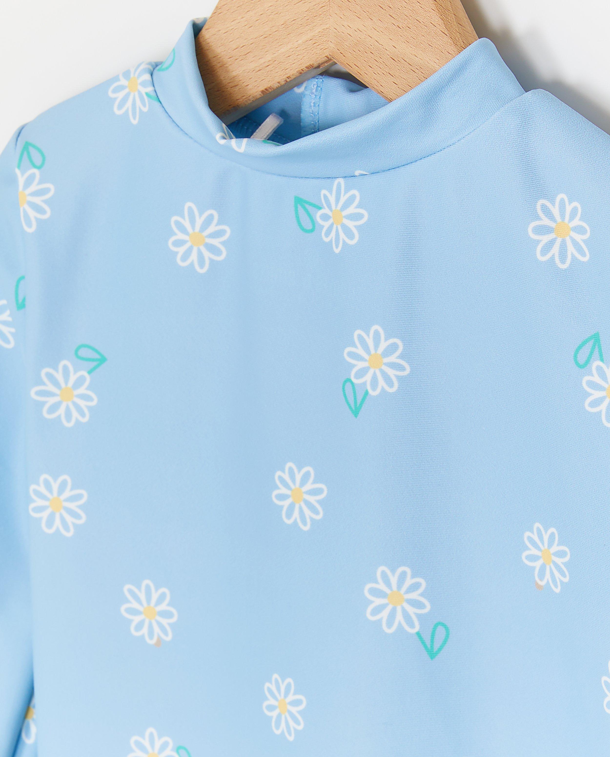 Zwemkleding - Zwempak met bloemenprint, UPF 50+, 62-104