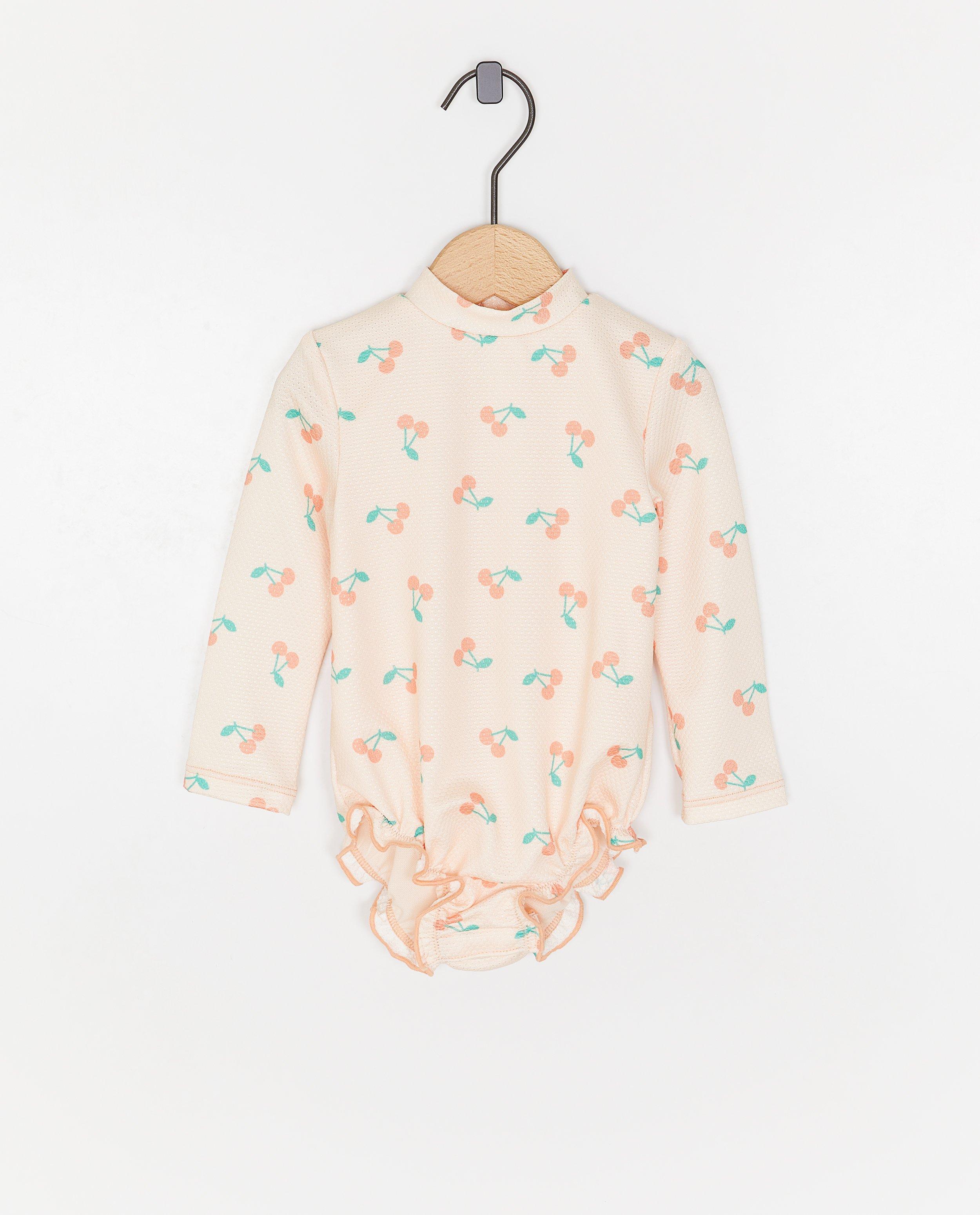 Zwempak met print kersen, UPF 50+, 62-104 - null - Cuddles and Smiles