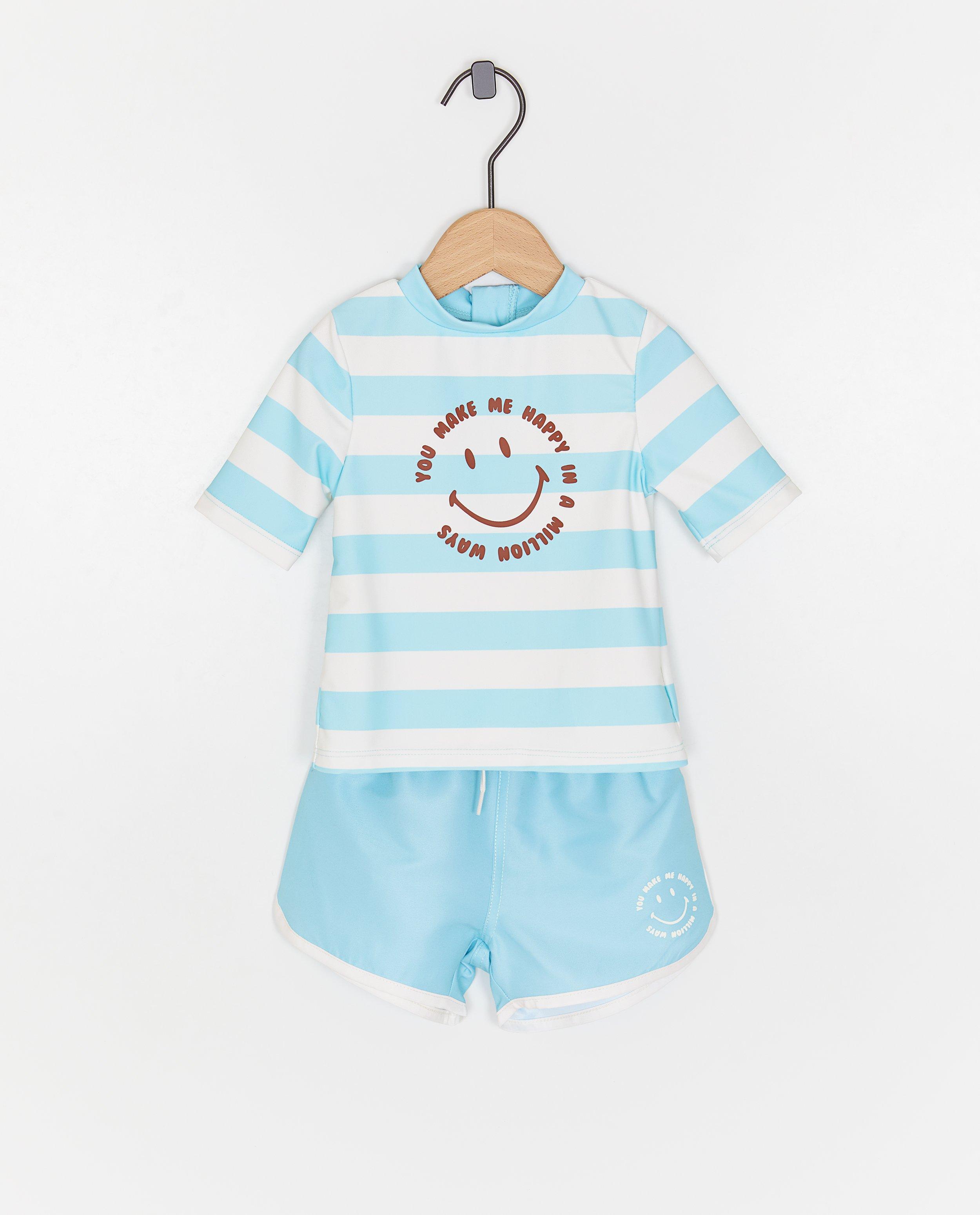 Zwemset: top + short, UPF 50+, 62-104 - null - Cuddles and Smiles