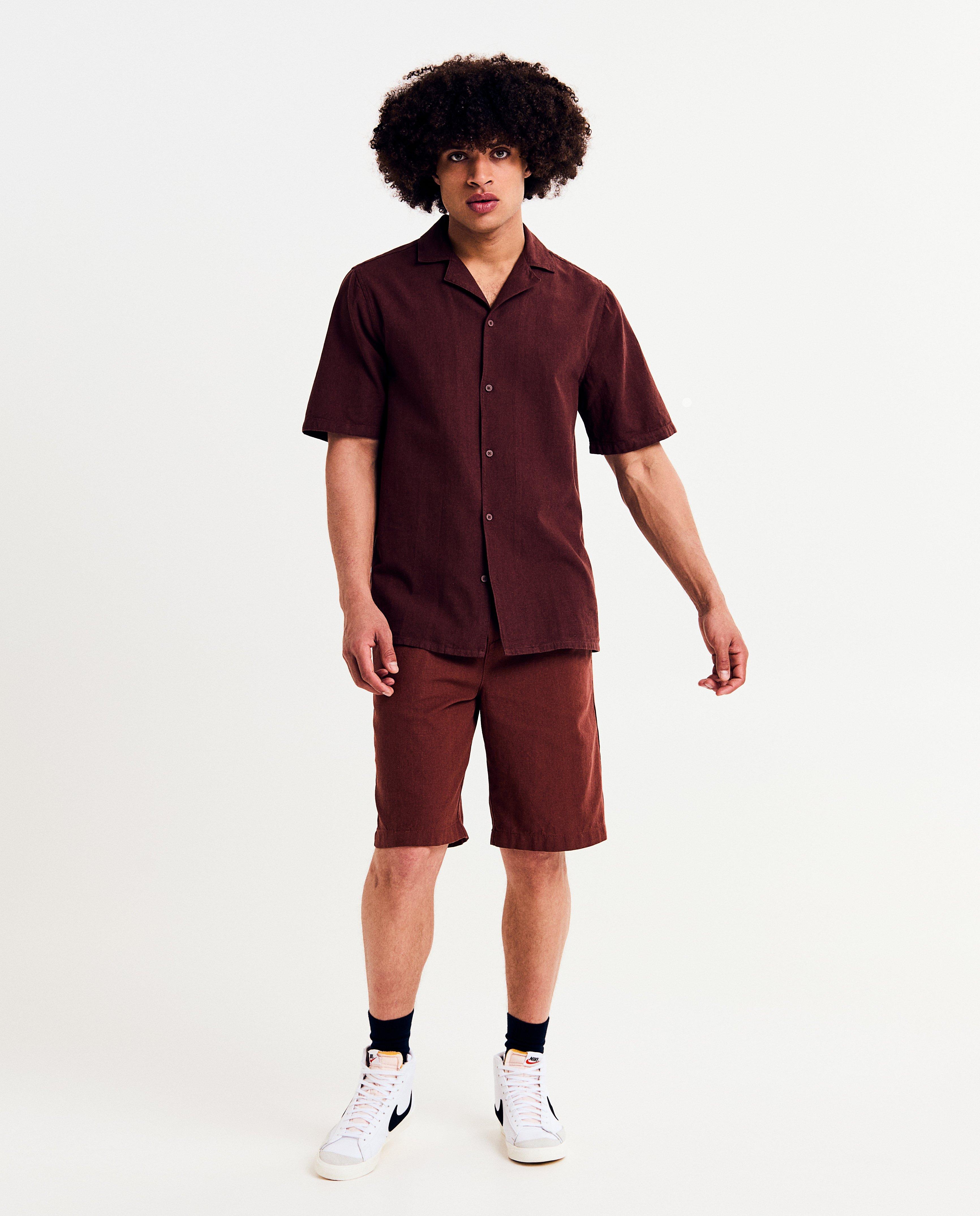 Shorten - Short met linnen, relaxed fit