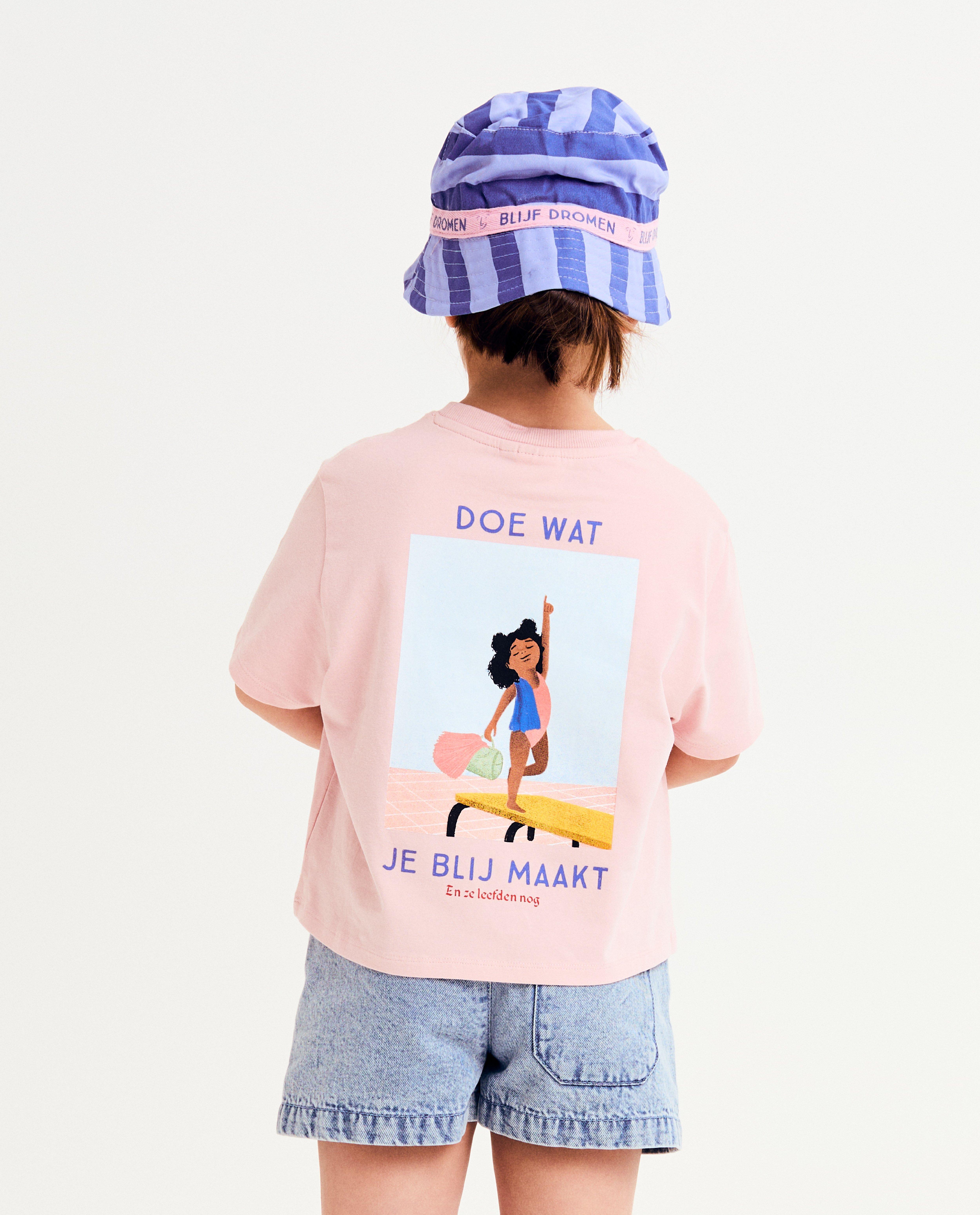 T-shirt met backprint, unisex