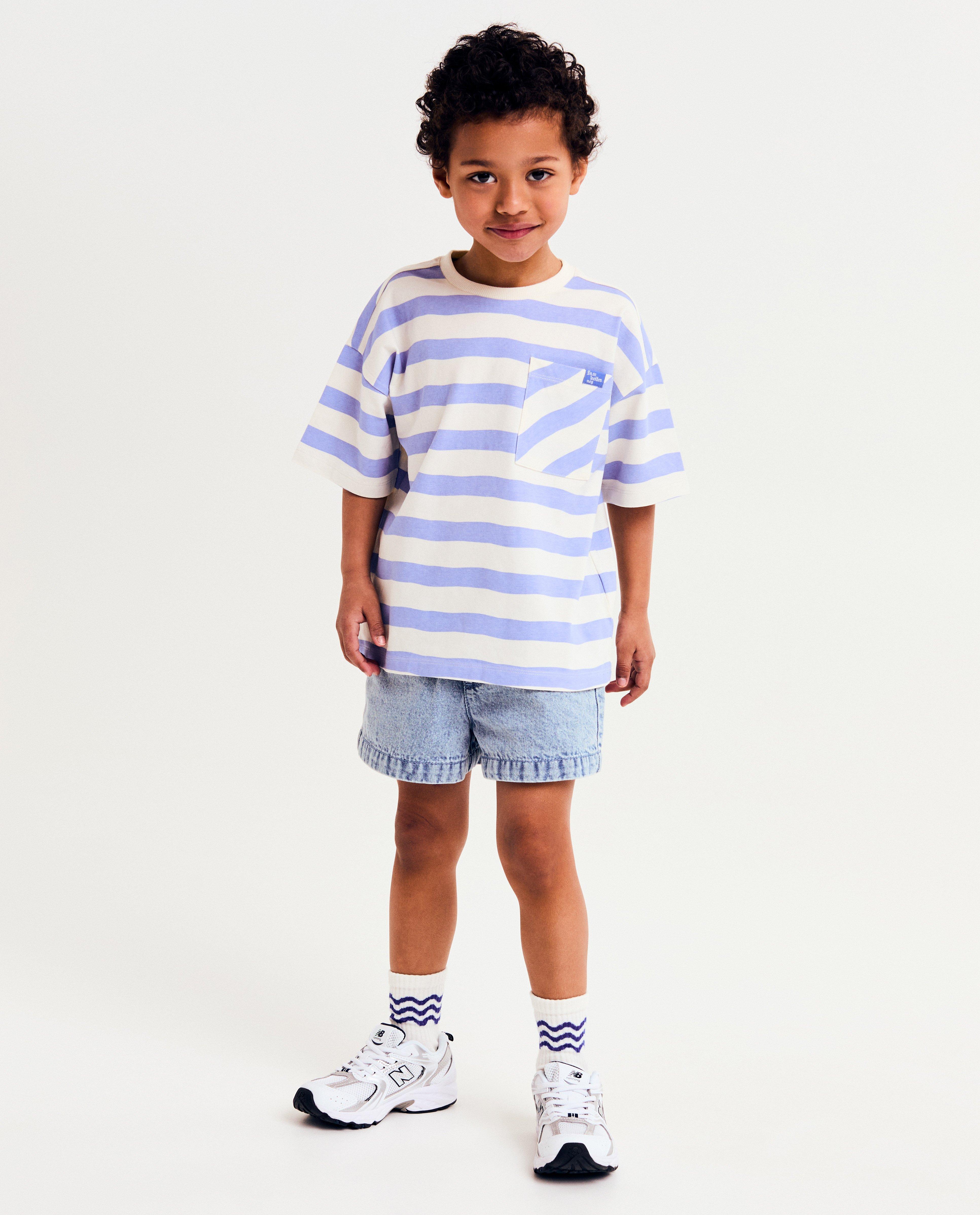 Blauwe jeansshort, unisex