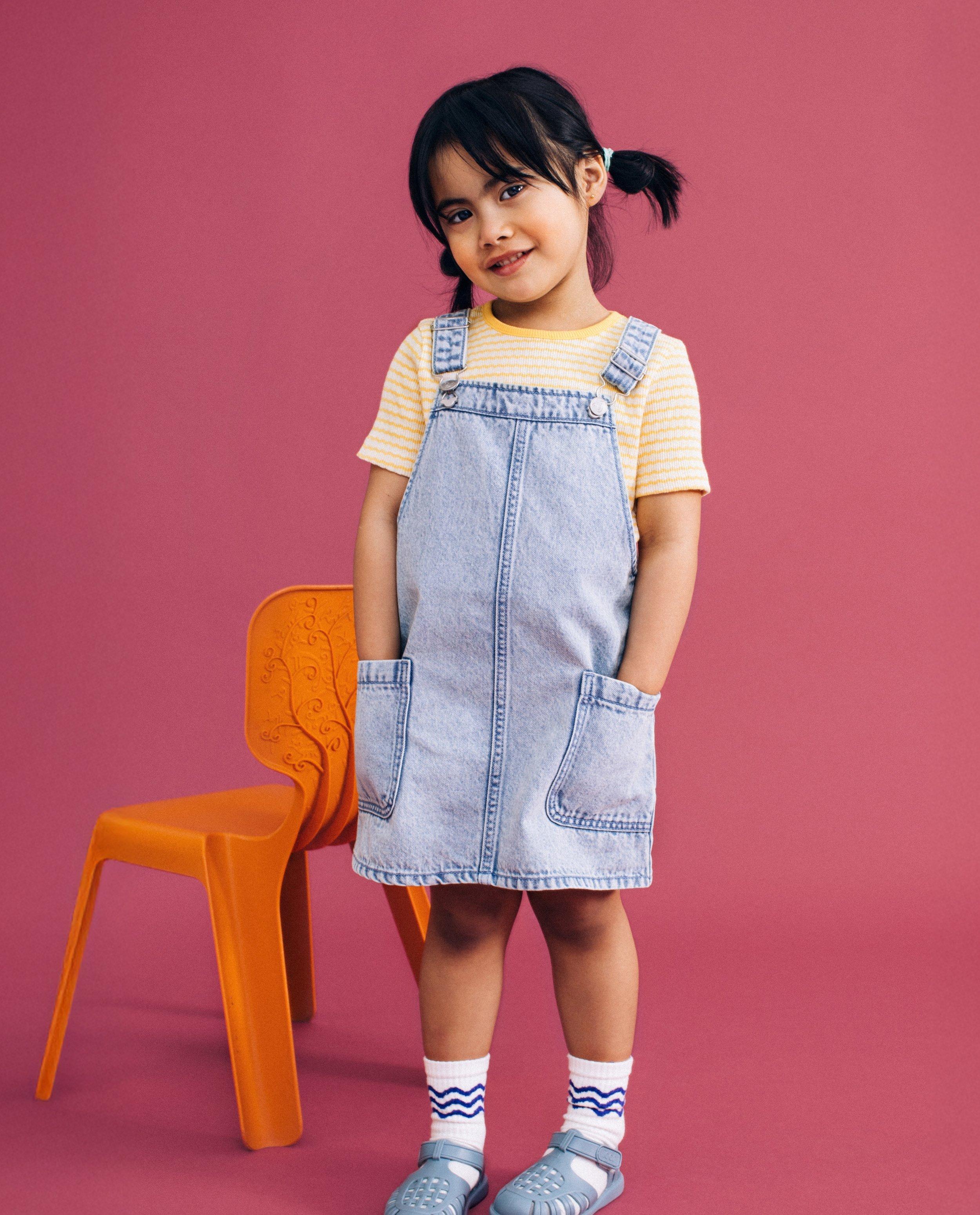 Salopettejurk van jeans - null - Elisabeth Lucie Baeten