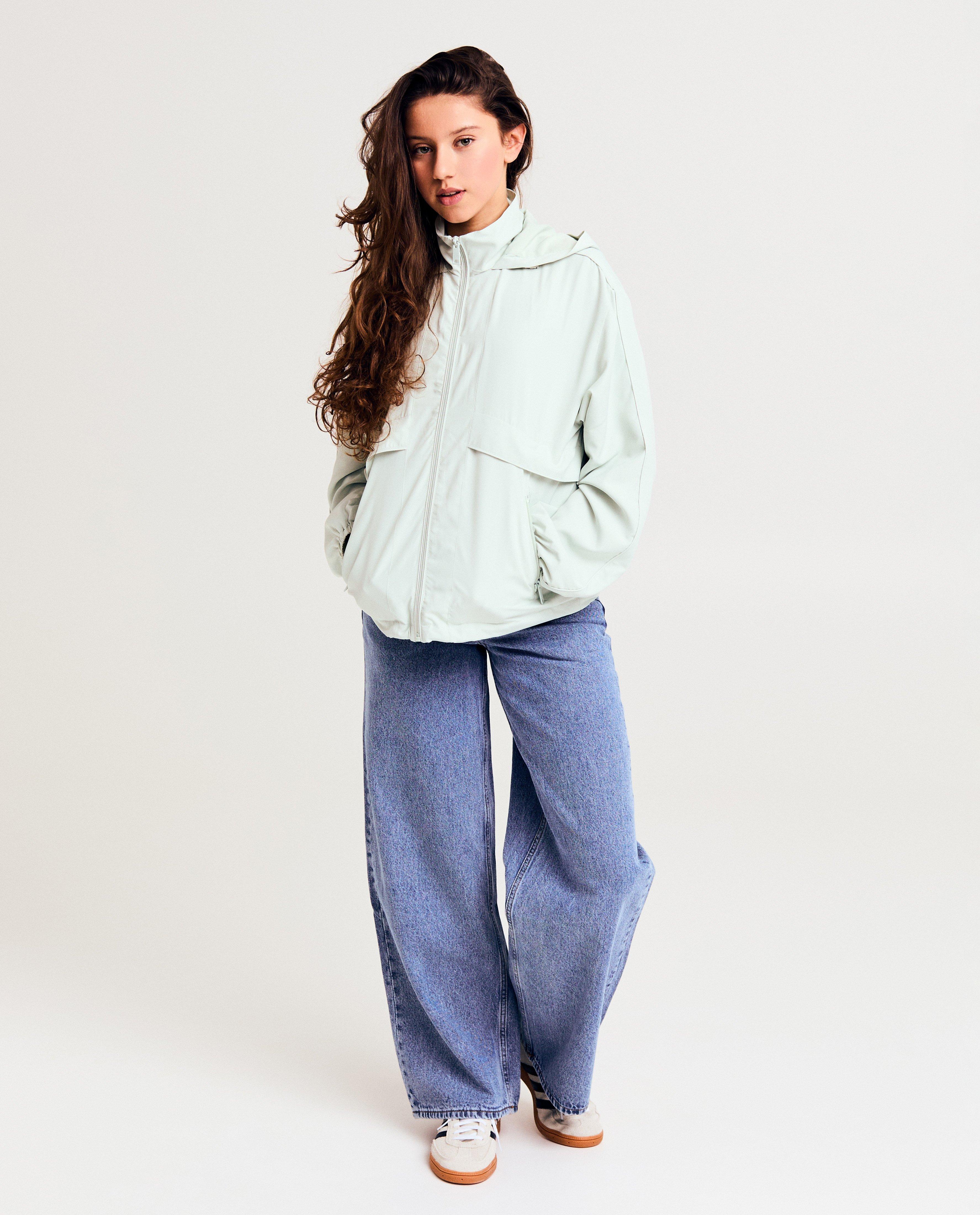 Poncho's en teddy's - Lichtgroene jas