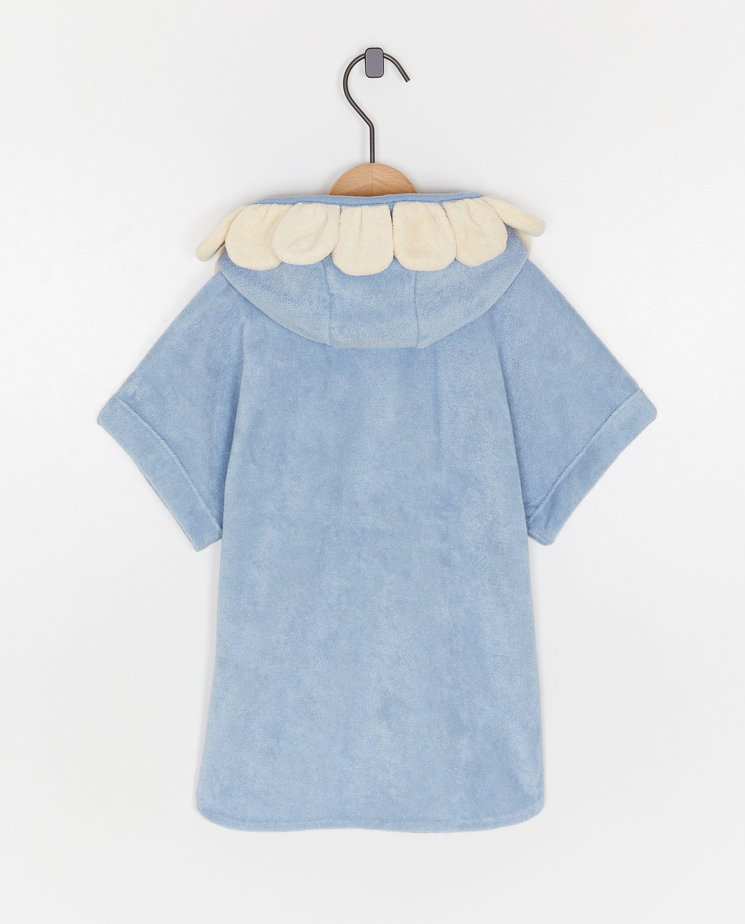 Badponcho met bloem - Product Detail - blauw - afbeelding nummer 2