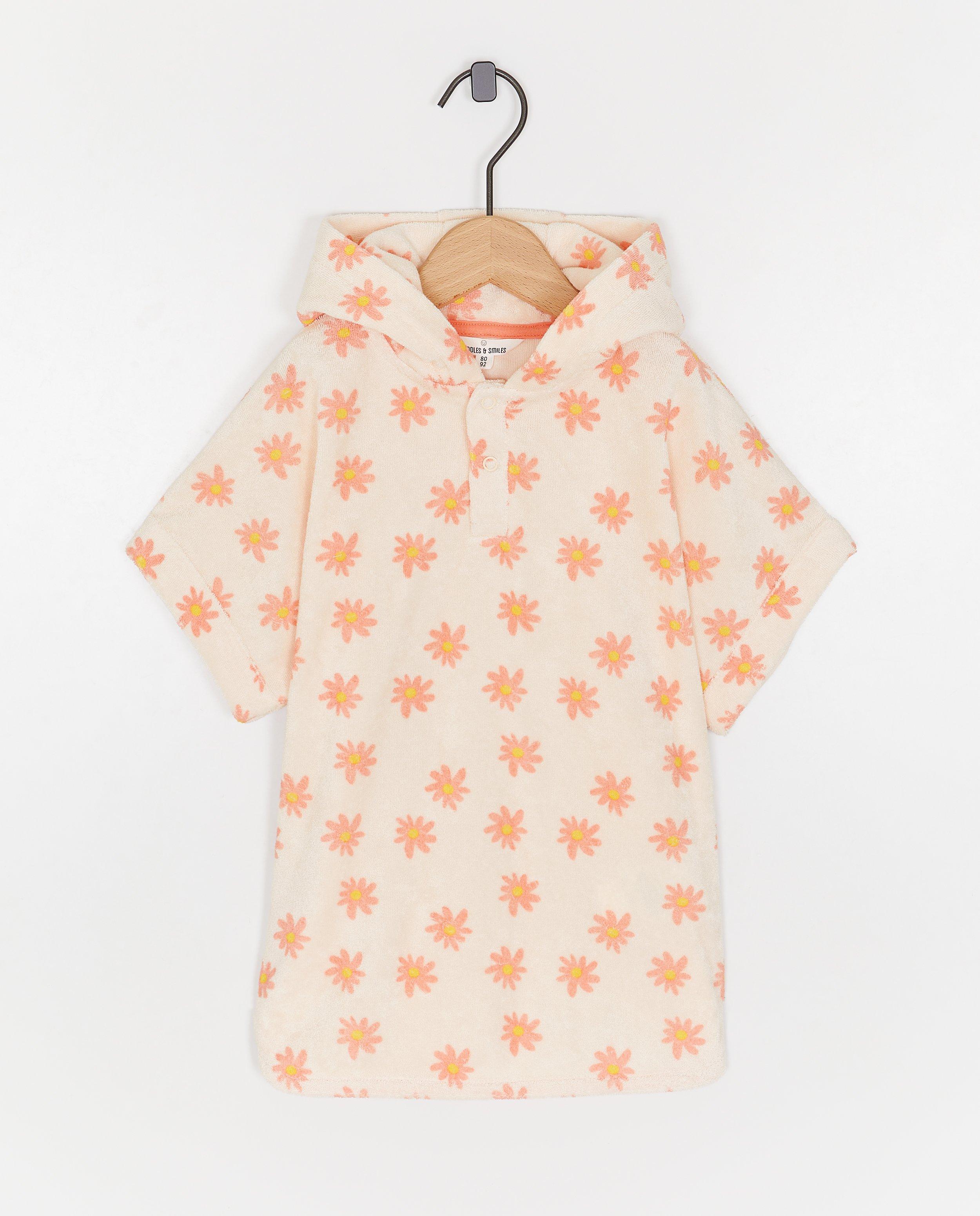 Badponcho met bloemenprint, 62-104 - null - Cuddles and Smiles