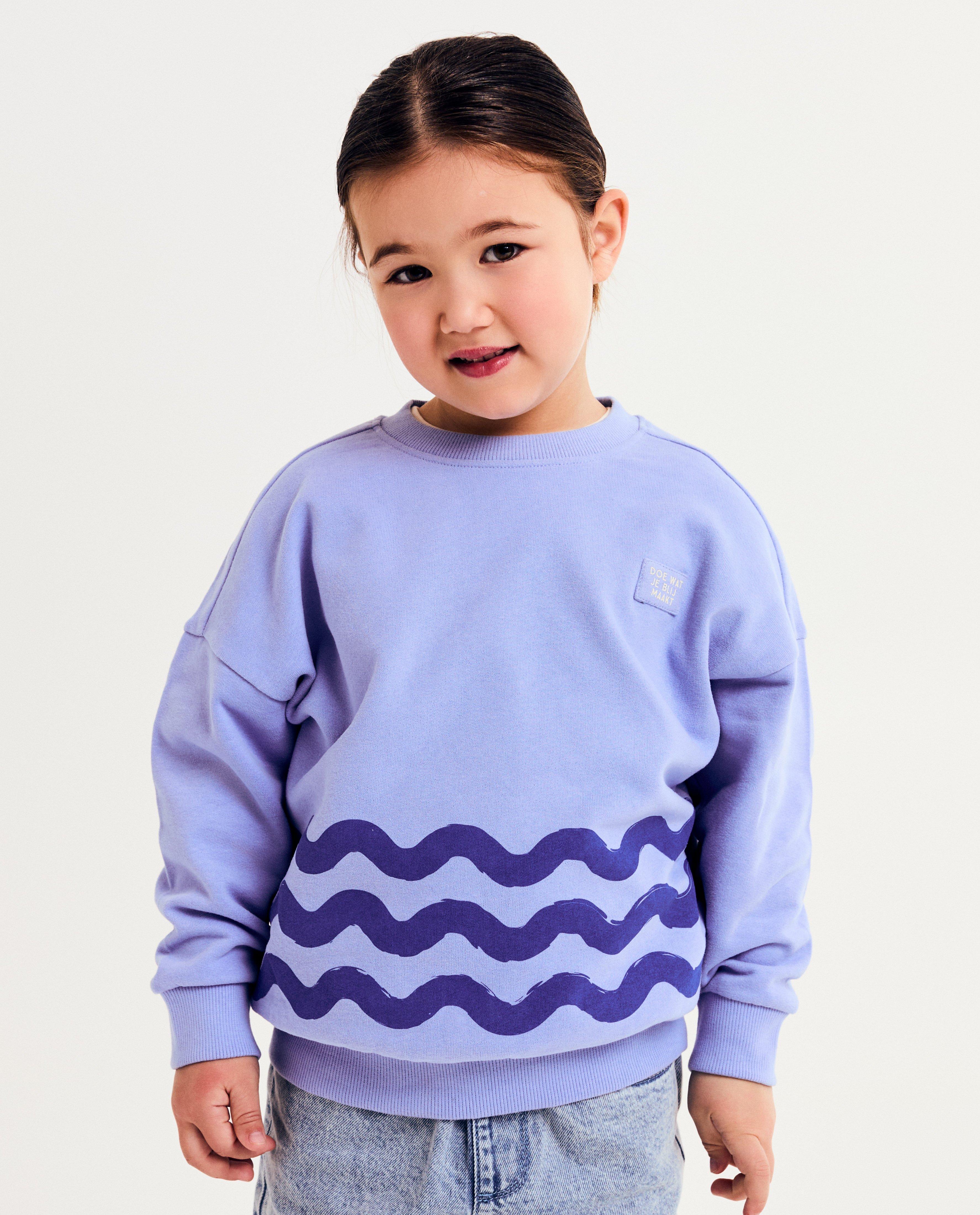 Sweaters - Sweater met golvende strepen, unisex