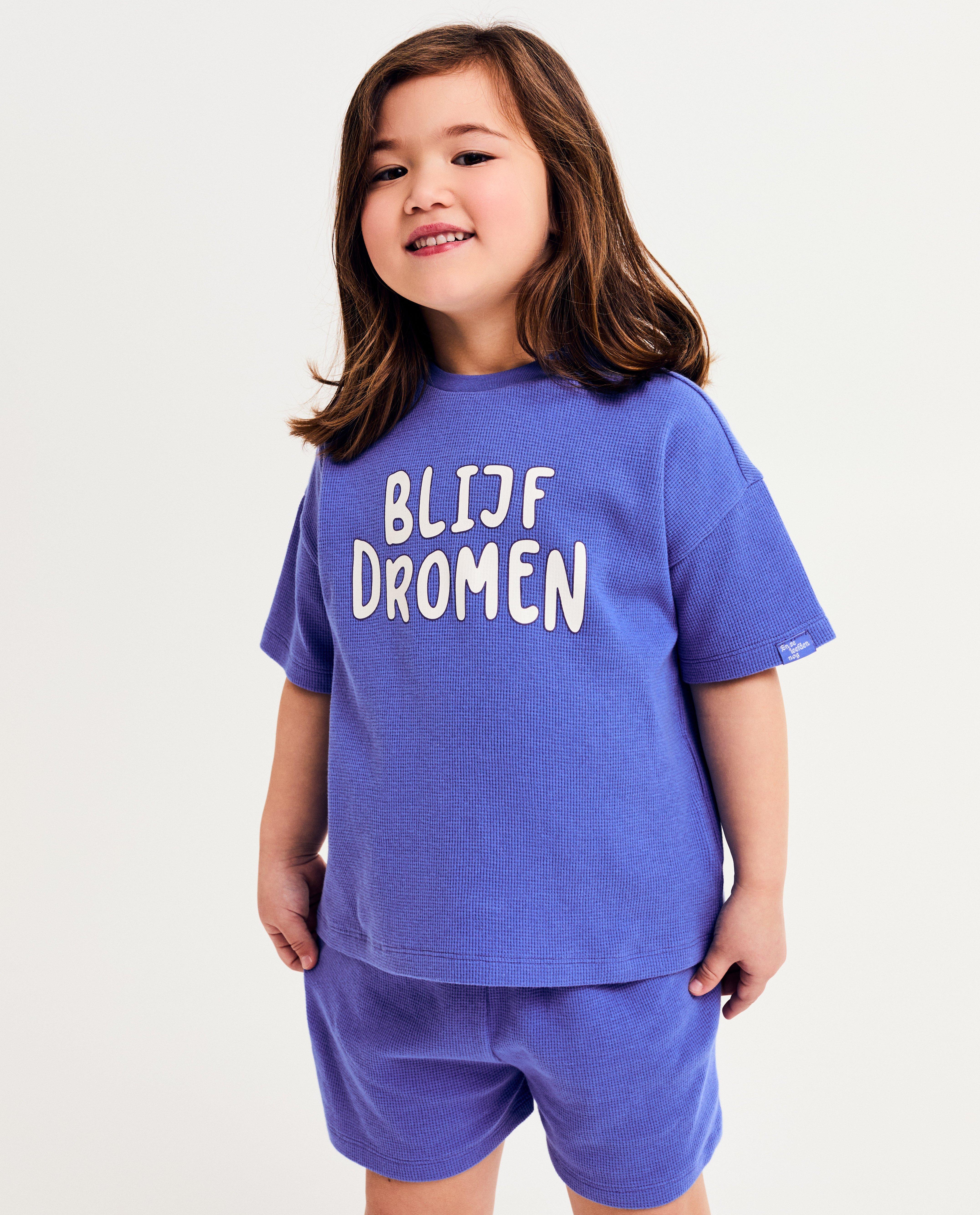 Nachtkleding - Pyjama met opschrift Blijf dromen, unisex