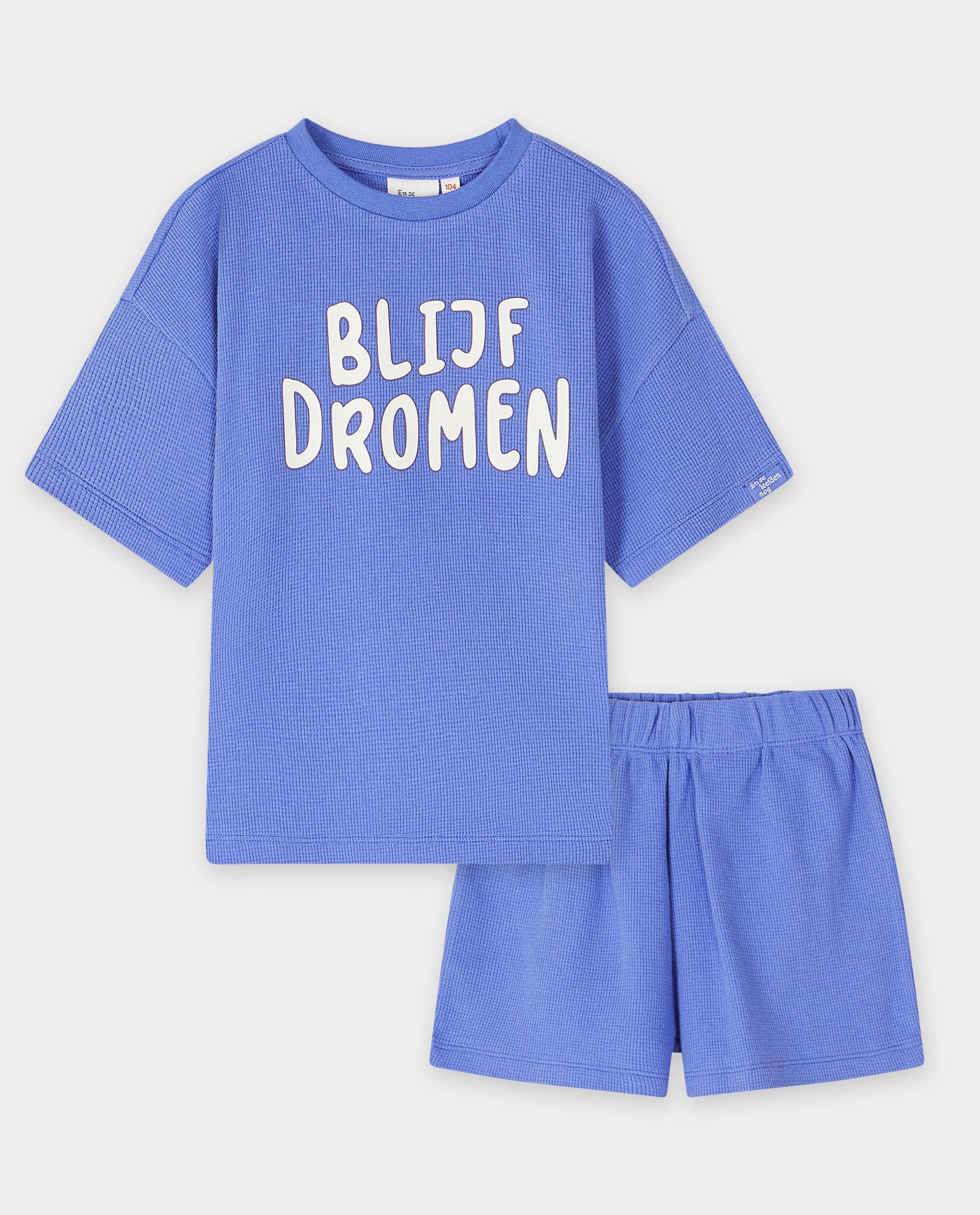 Nachtkleding - Pyjama met opschrift Blijf dromen, unisex