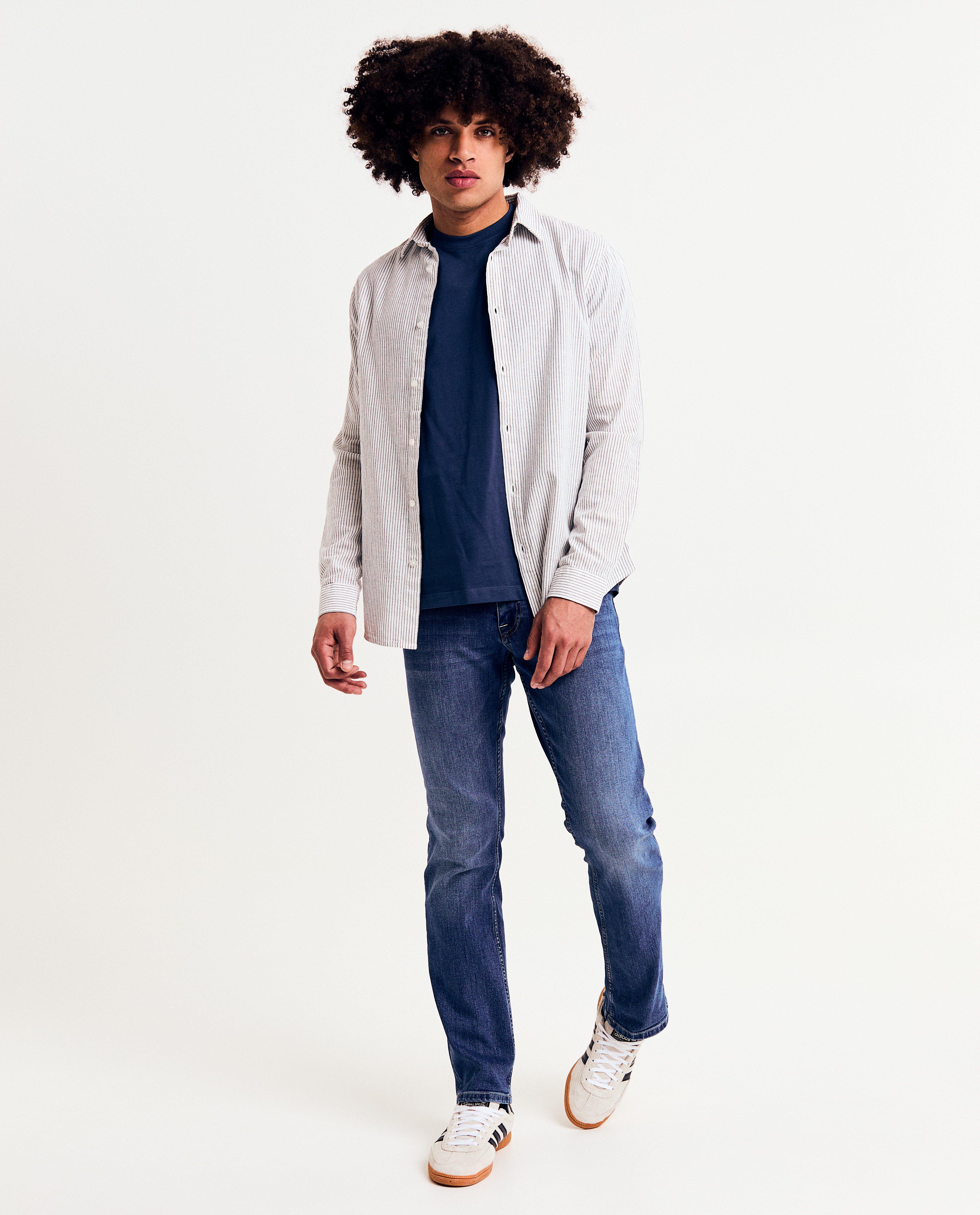 Blauwe jeans, straight fit - null - Quarterback