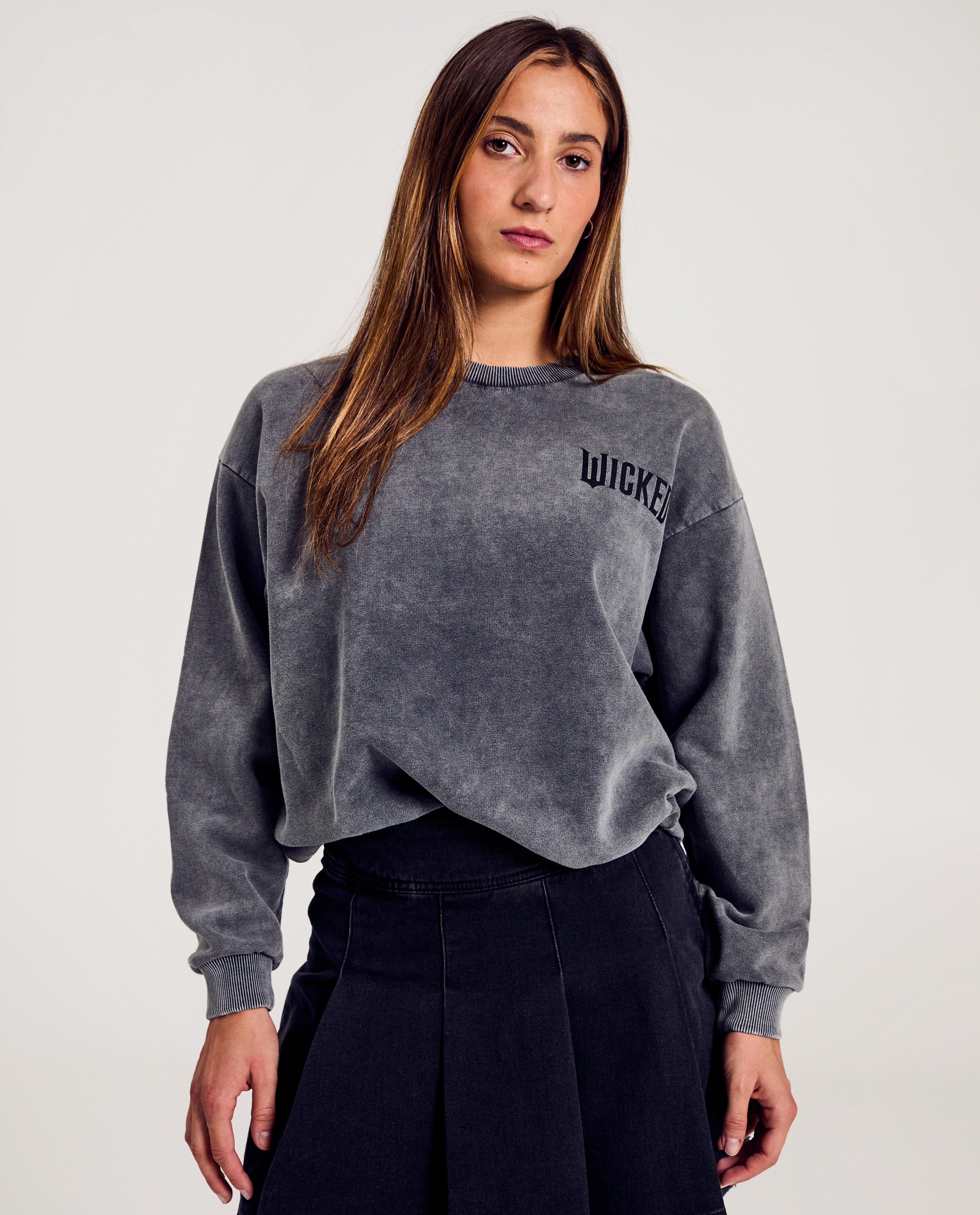 Sweater met backprint Wicked - Product Detail - zwart - afbeelding nummer 1