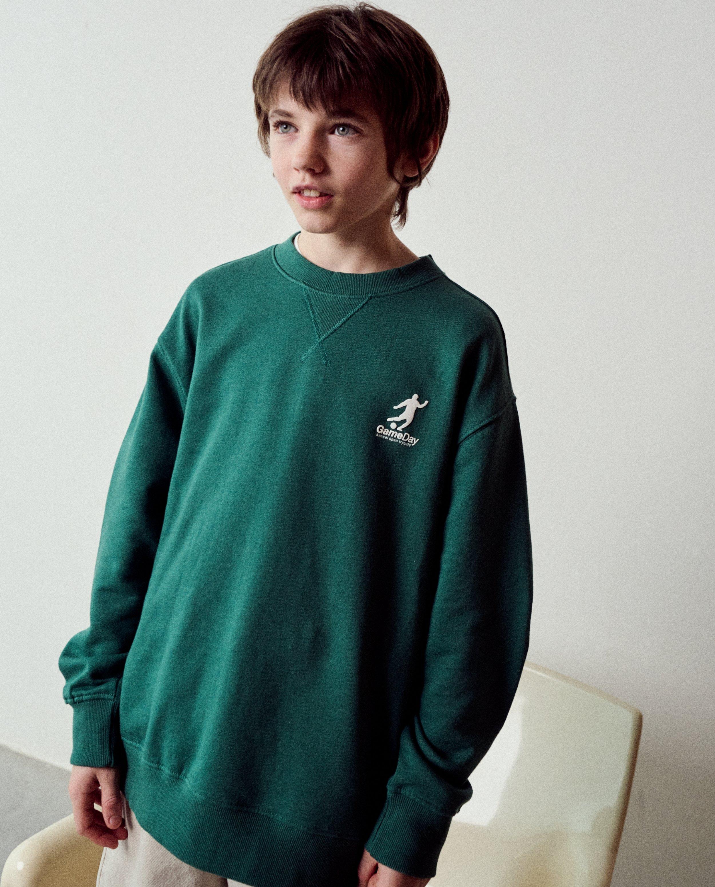 Sweater met kleine print voetballer - null - Fish & Chips