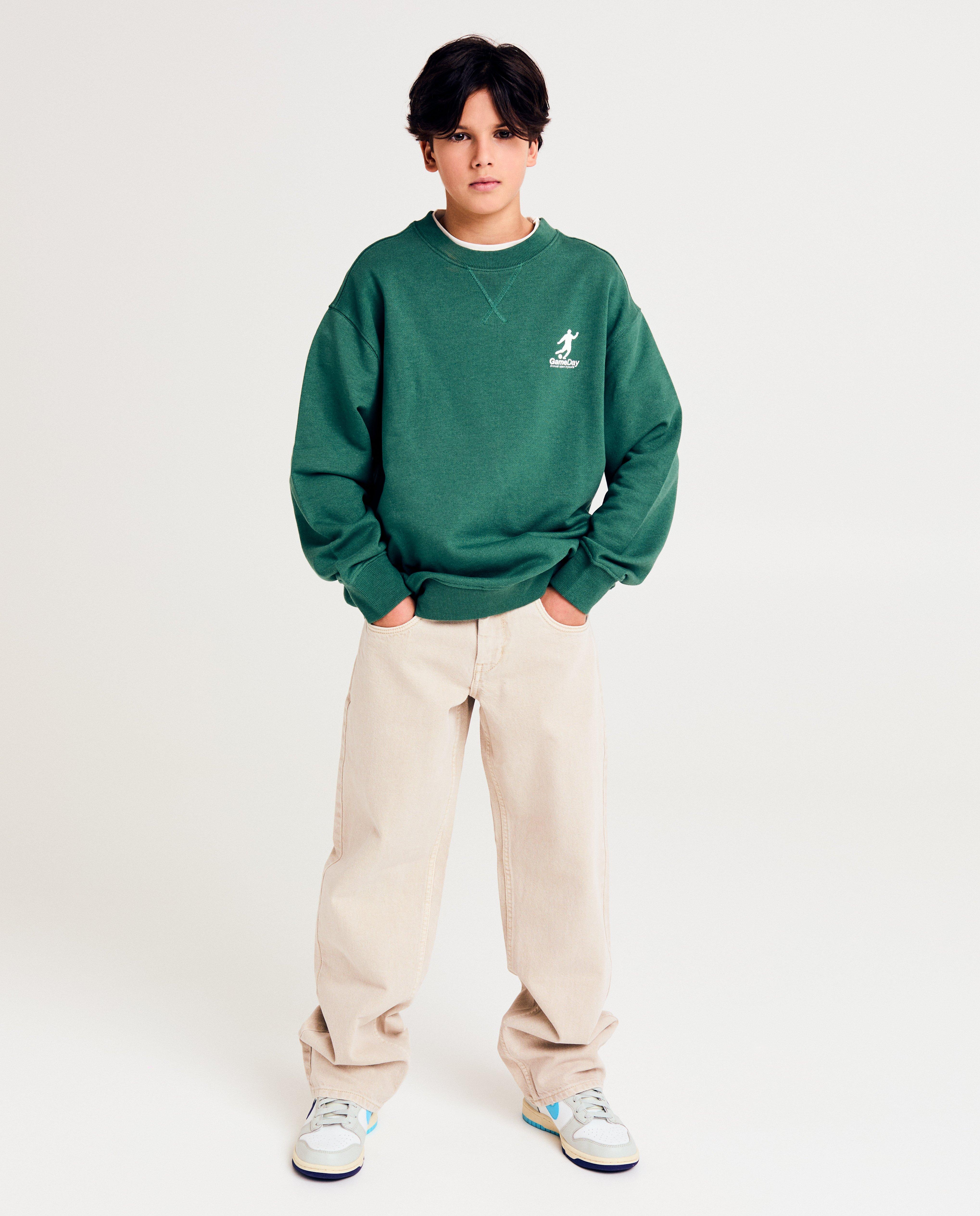 Sweaters - Sweater met kleine print voetballer