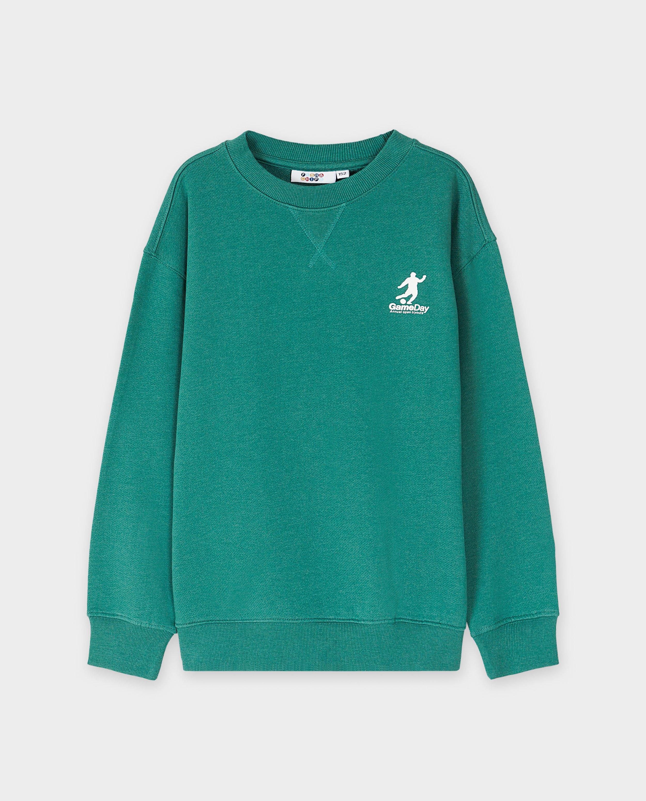 Sweaters - Sweater met kleine print voetballer
