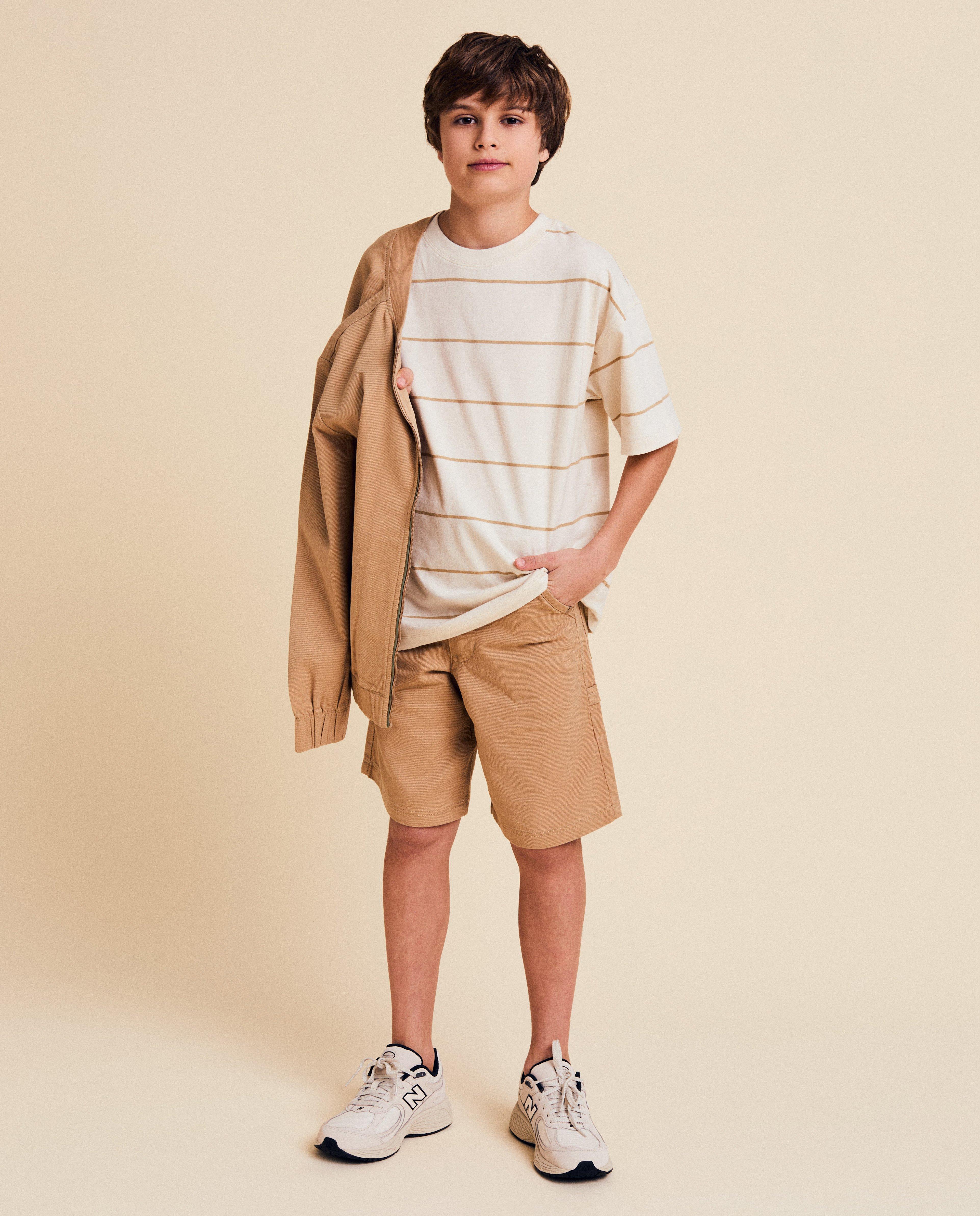 T-shirts - T-shirt met strepen, loose fit, Special occasions