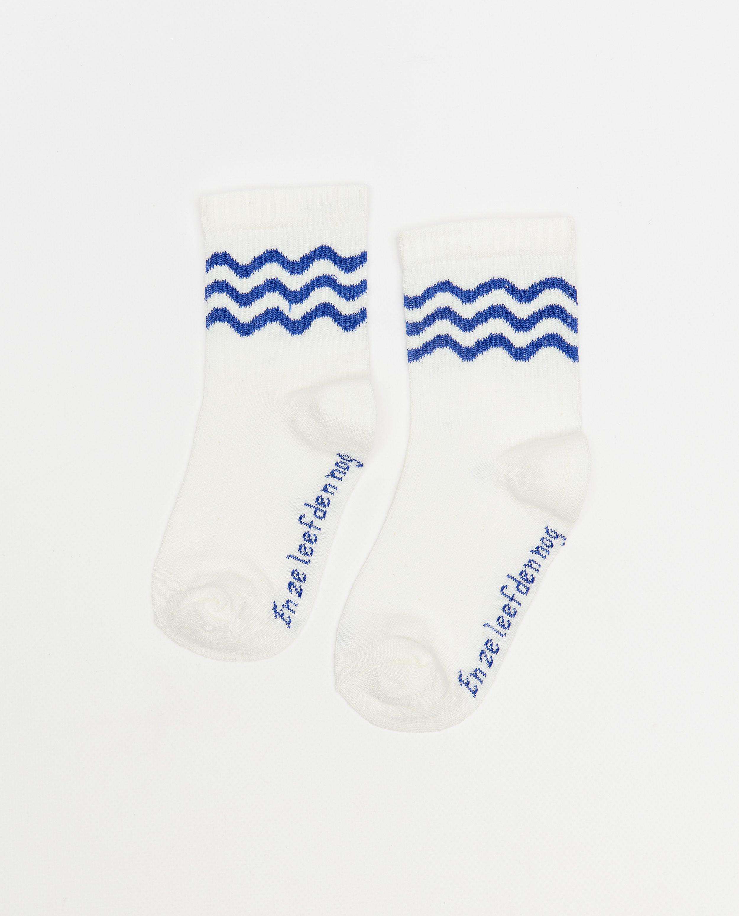 Kousen met golvende strepen, unisex - null - Elisabeth Lucie Baeten