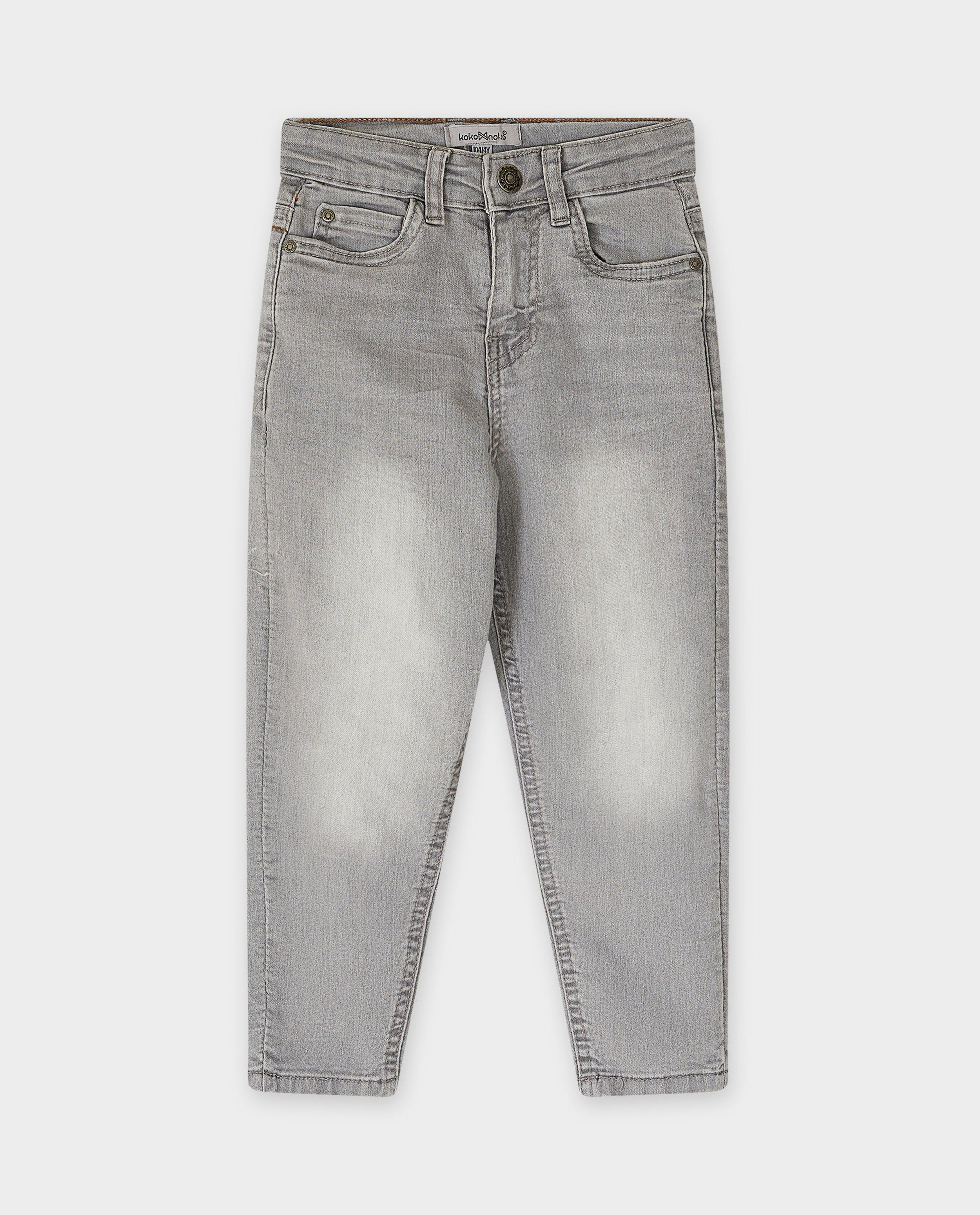 Jeans - Grijze jeans met verwassen look