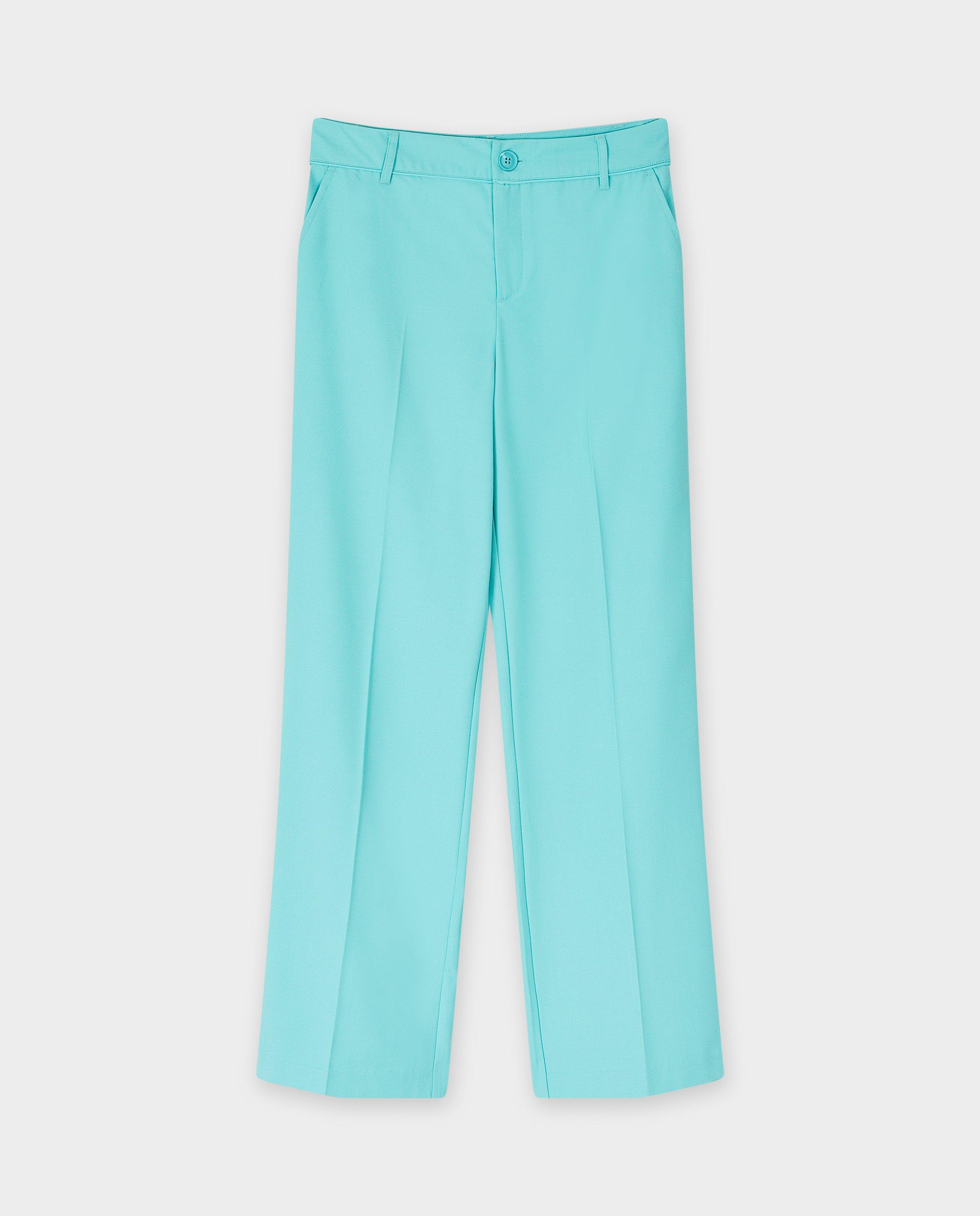 Broeken - Turquoise broek