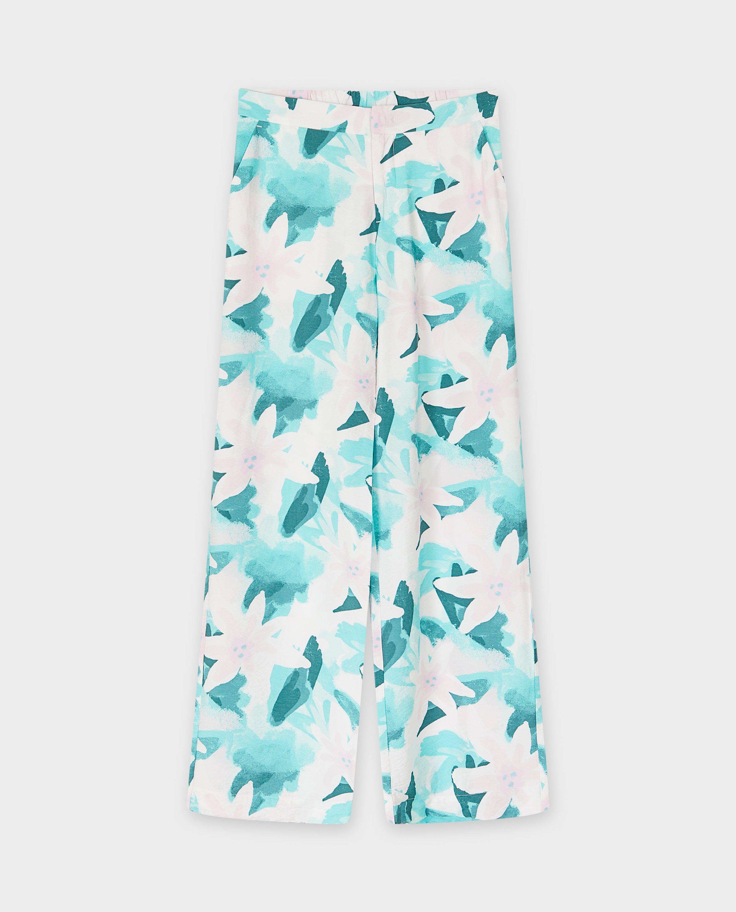 Broeken - Broek met bloemenprint