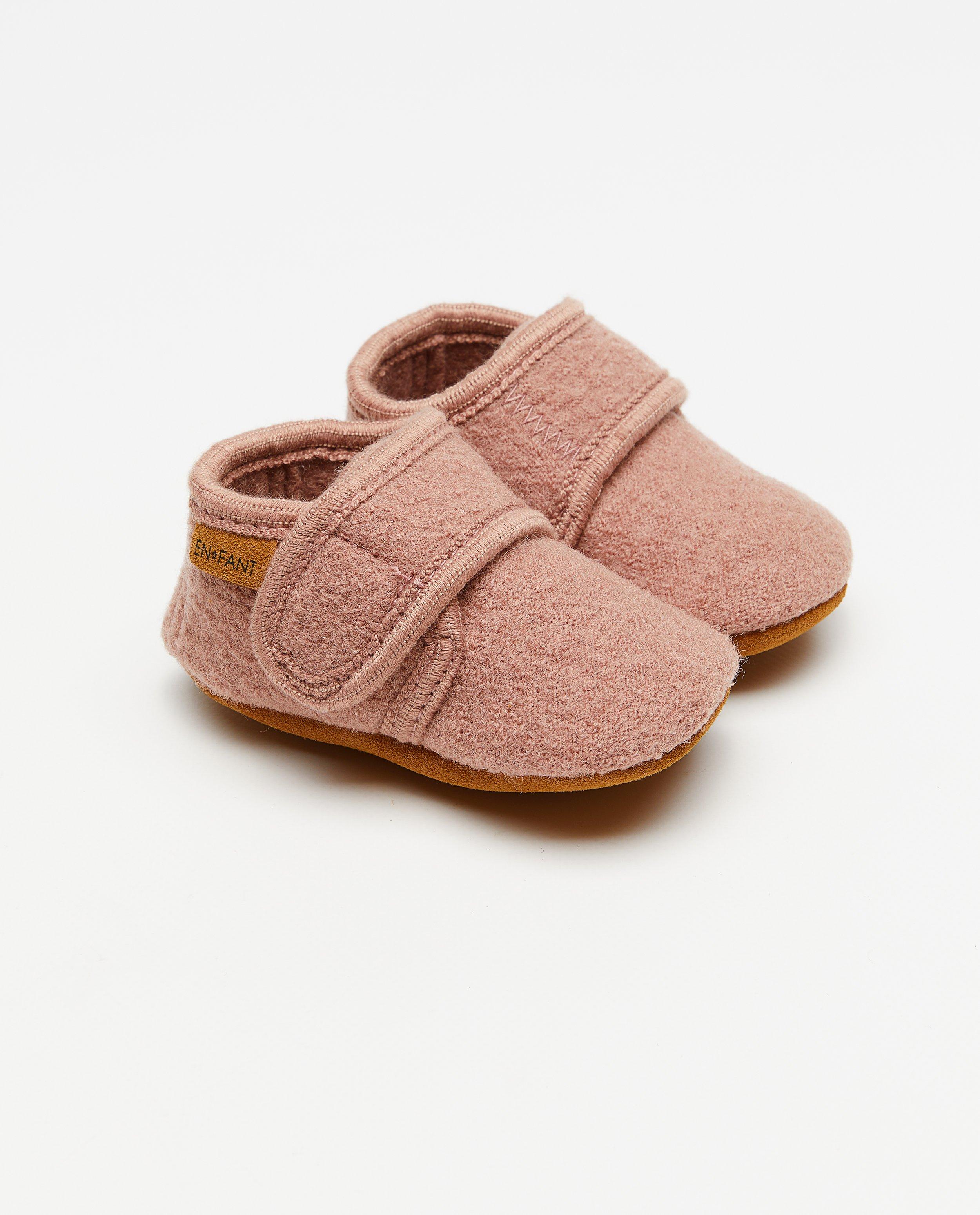 Wollen pantoffels met antislip, 17-28 - null - Enfant