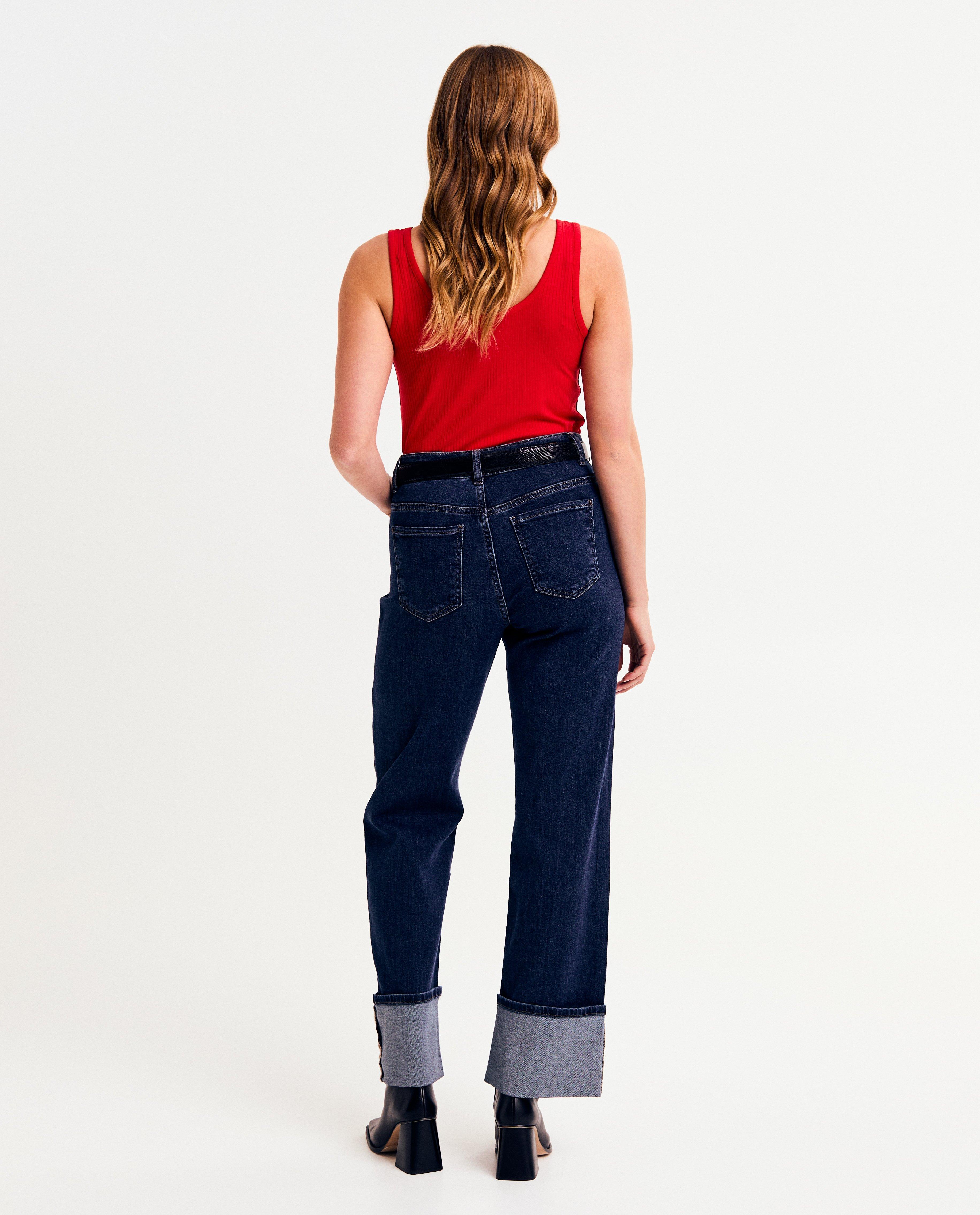 T-shirts - Top met fijne rib