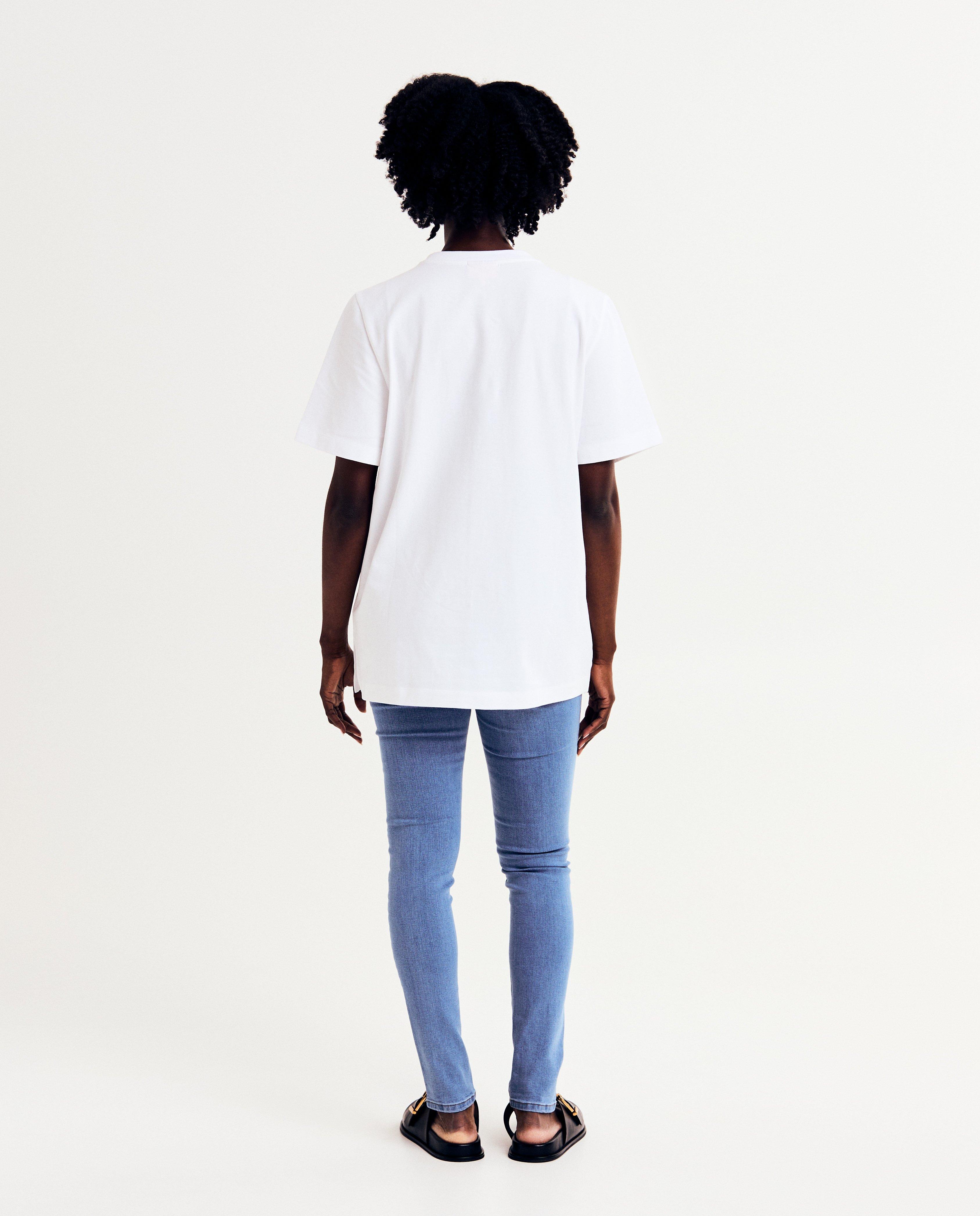 T-shirts - Wit T-shirt, zwangerschap