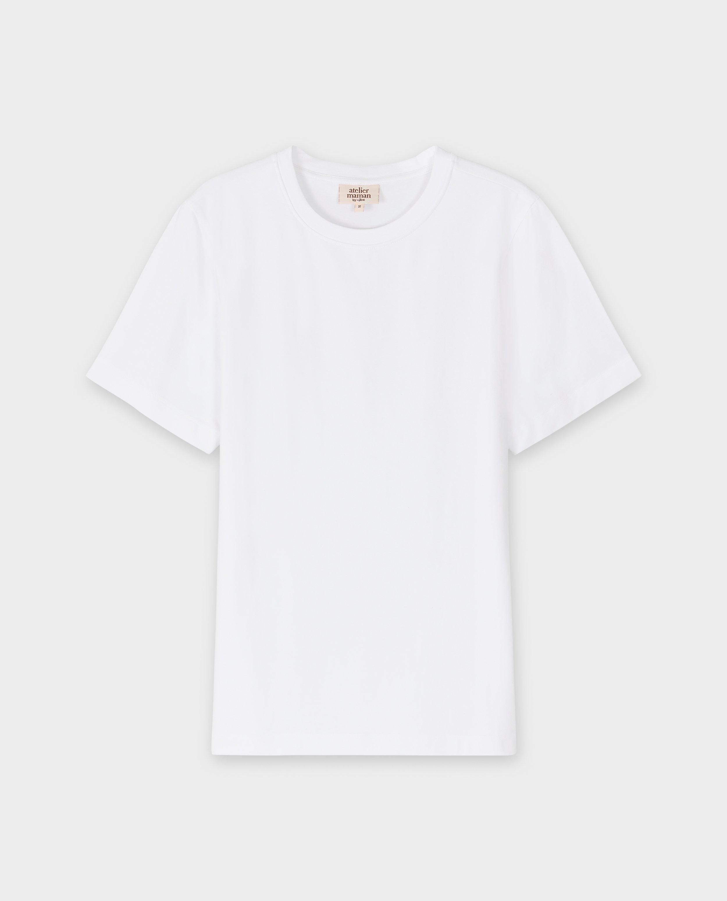 T-shirts - Wit T-shirt, zwangerschap