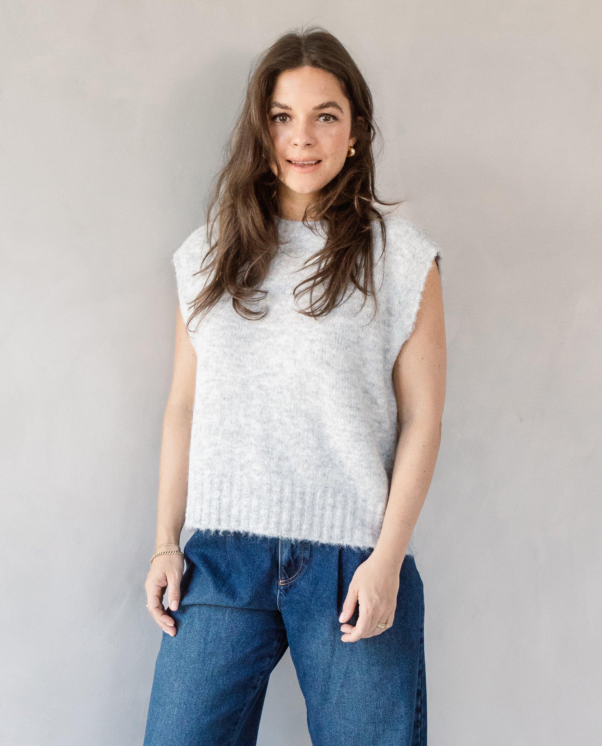 Gebreide debardeur, Selected by Nanja - Product Detail - lichtgrijs - afbeelding nummer 1