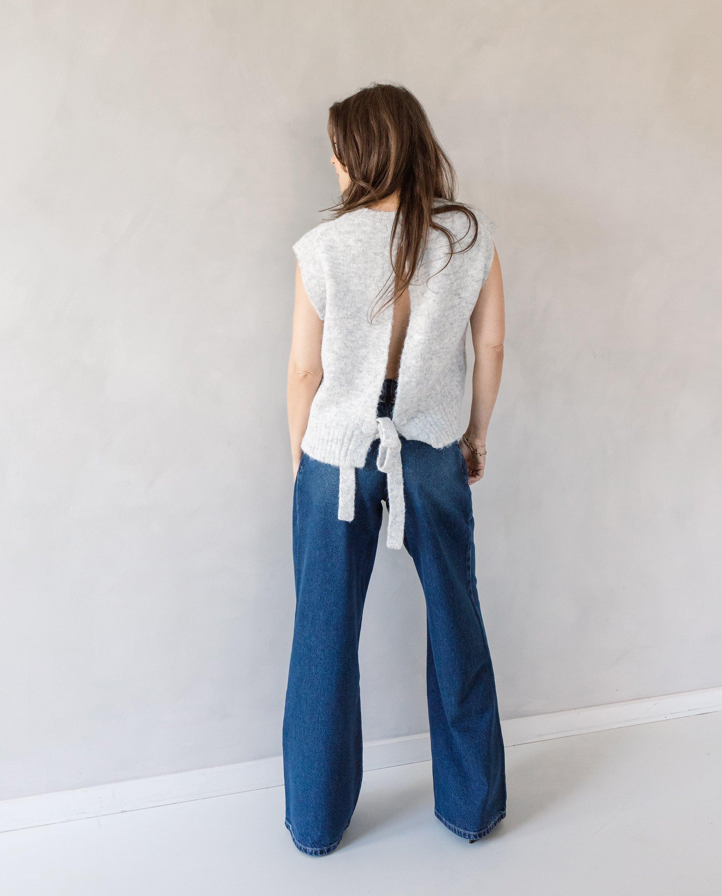 Gebreide debardeur, Selected by Nanja - Product Detail - lichtgrijs - afbeelding nummer 2