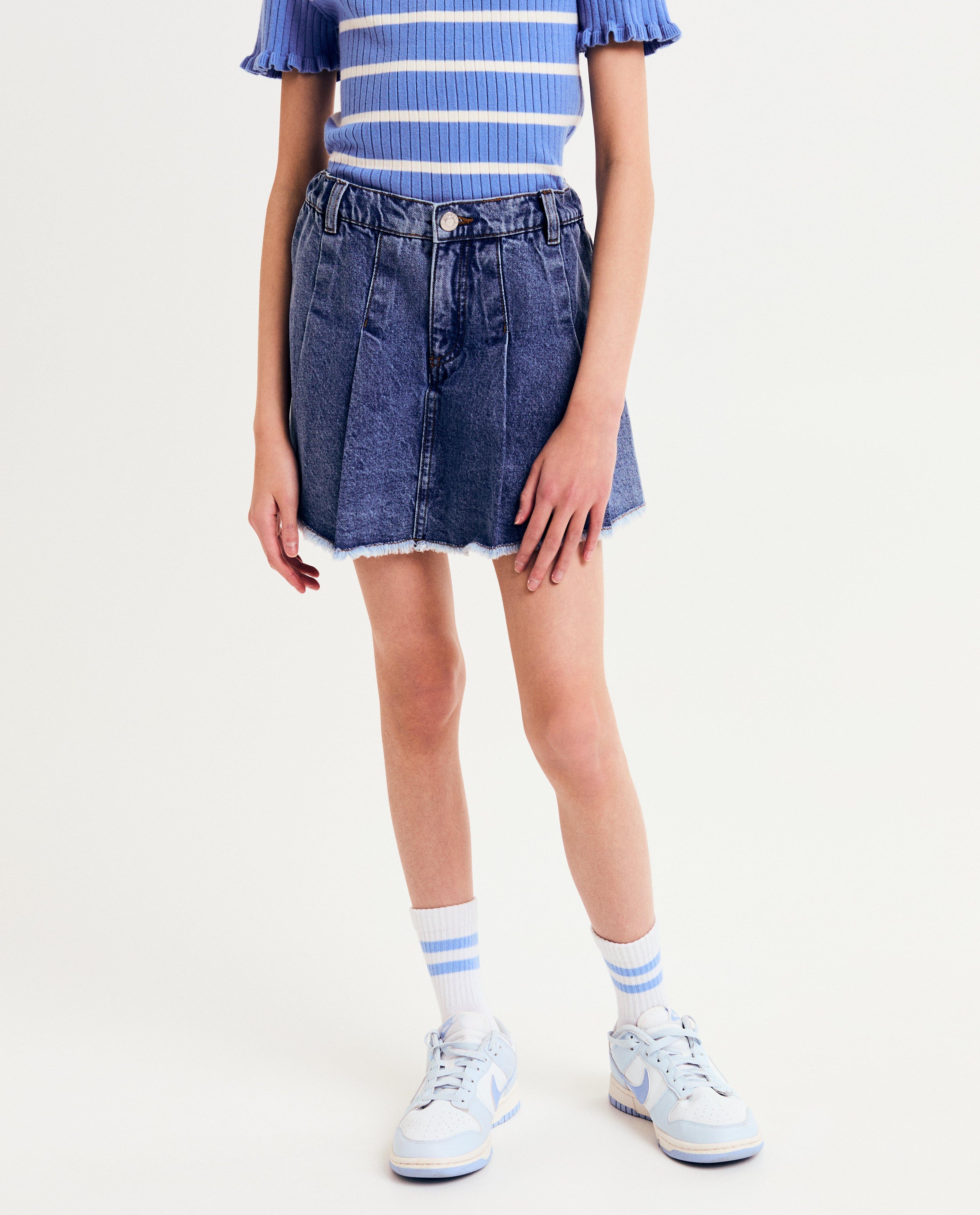 Shorten - Blauwe jeansskort