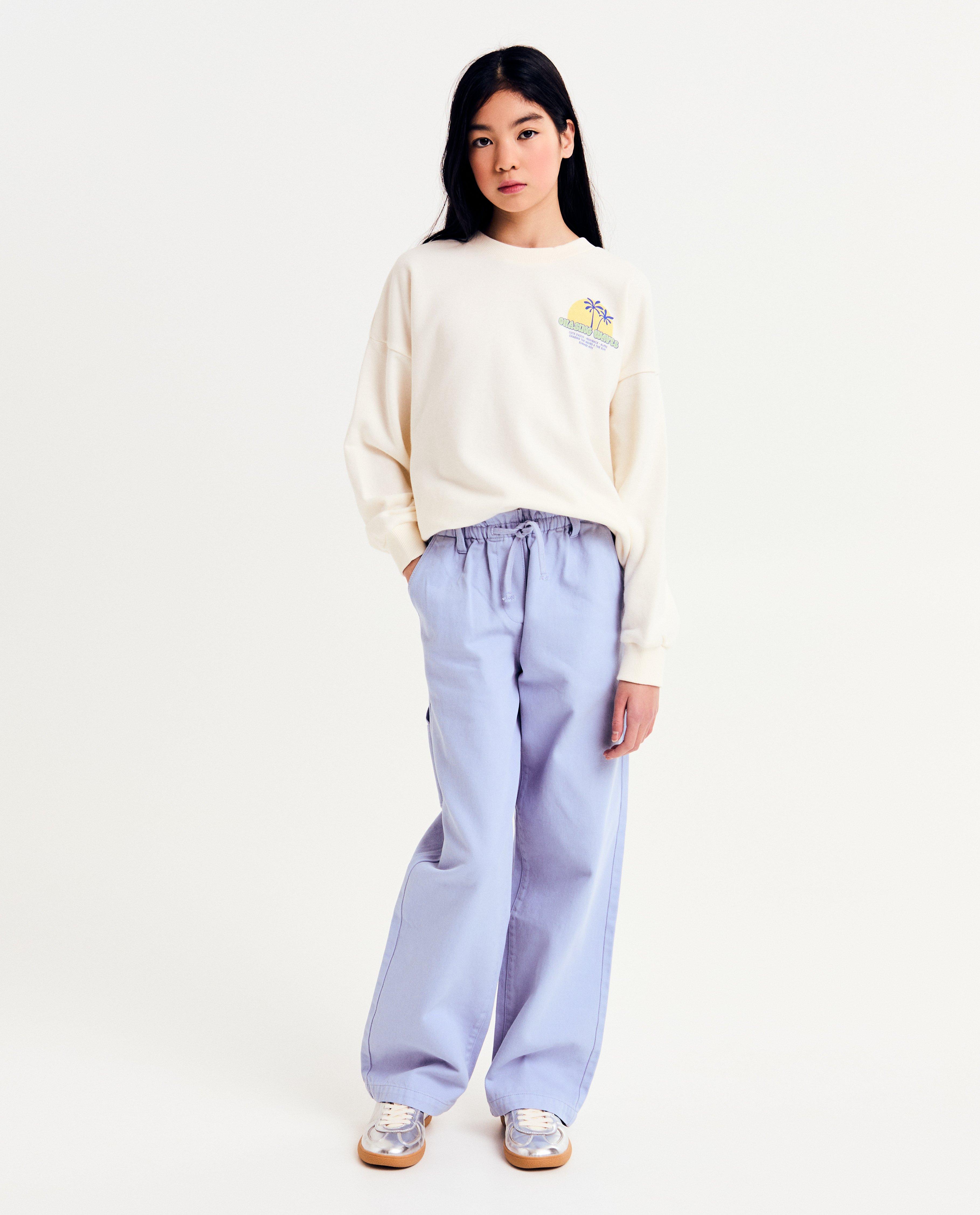 Blauwe broek, straight fit - null - Fish & Chips