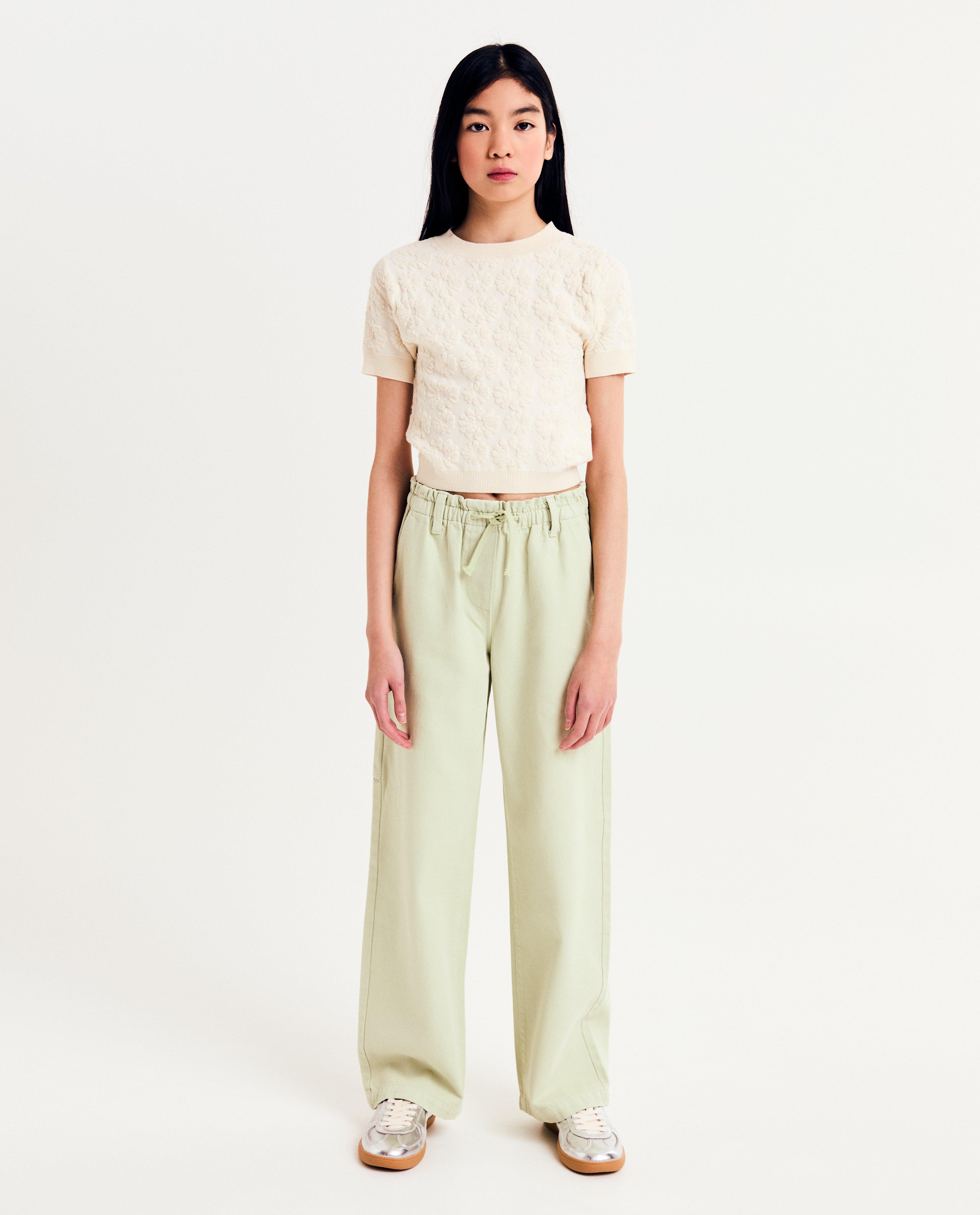 Groene broek, straight fit - null - Fish & Chips
