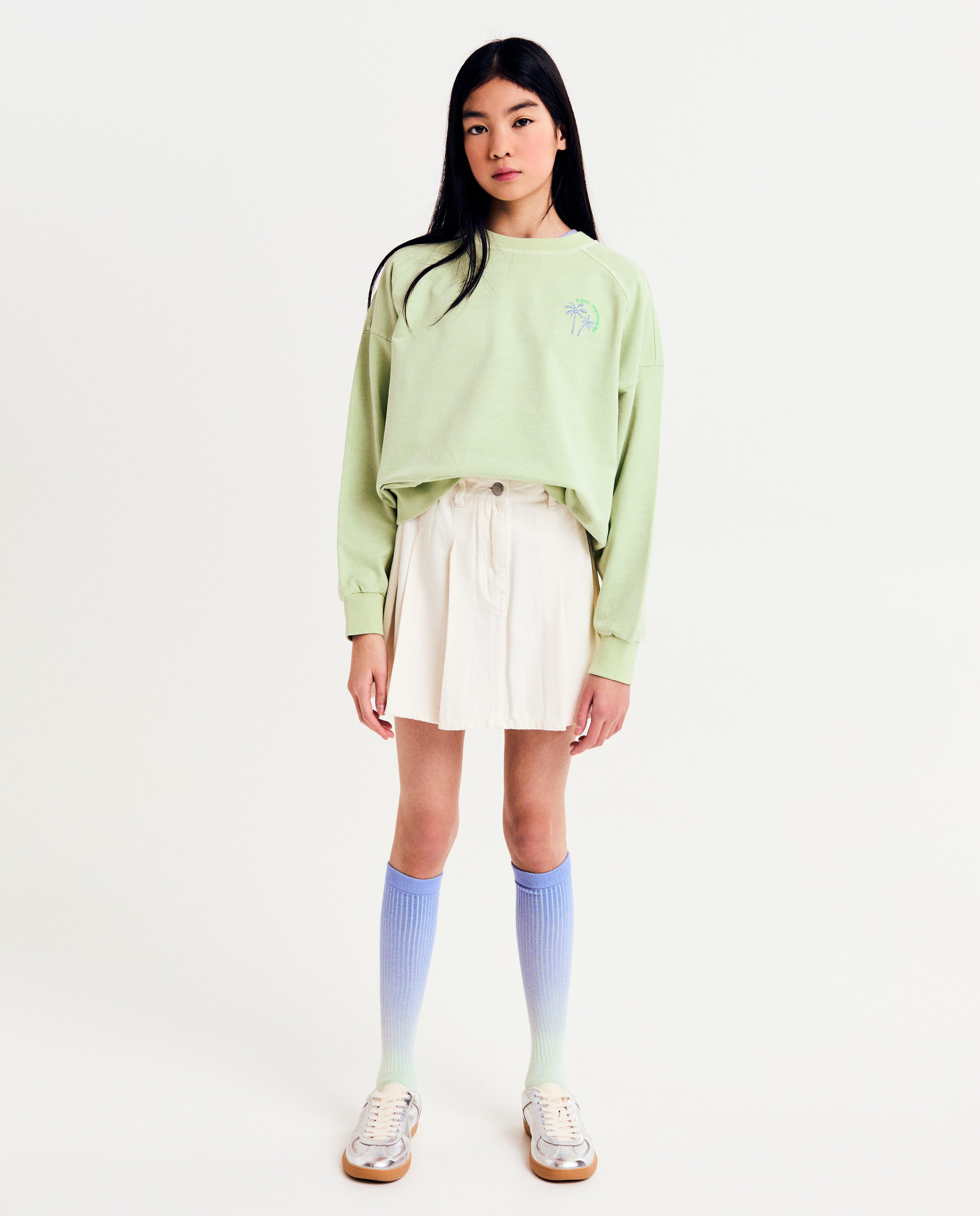Sweaters - Sweater met geborduurde palmboompjes