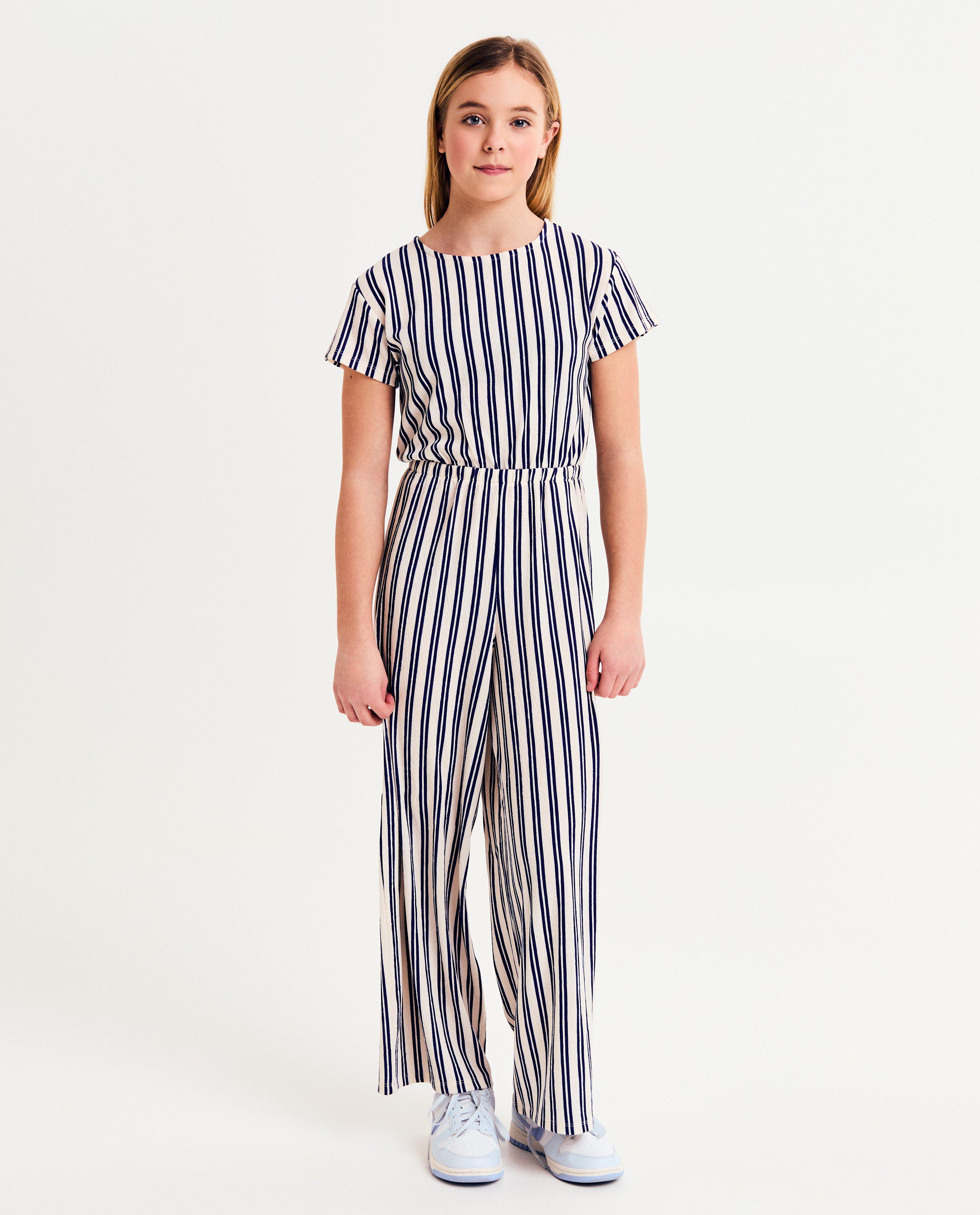 Combinaison ray&eacute;e - D&eacute;tails du produit - blanc - image num&eacute;ro 1